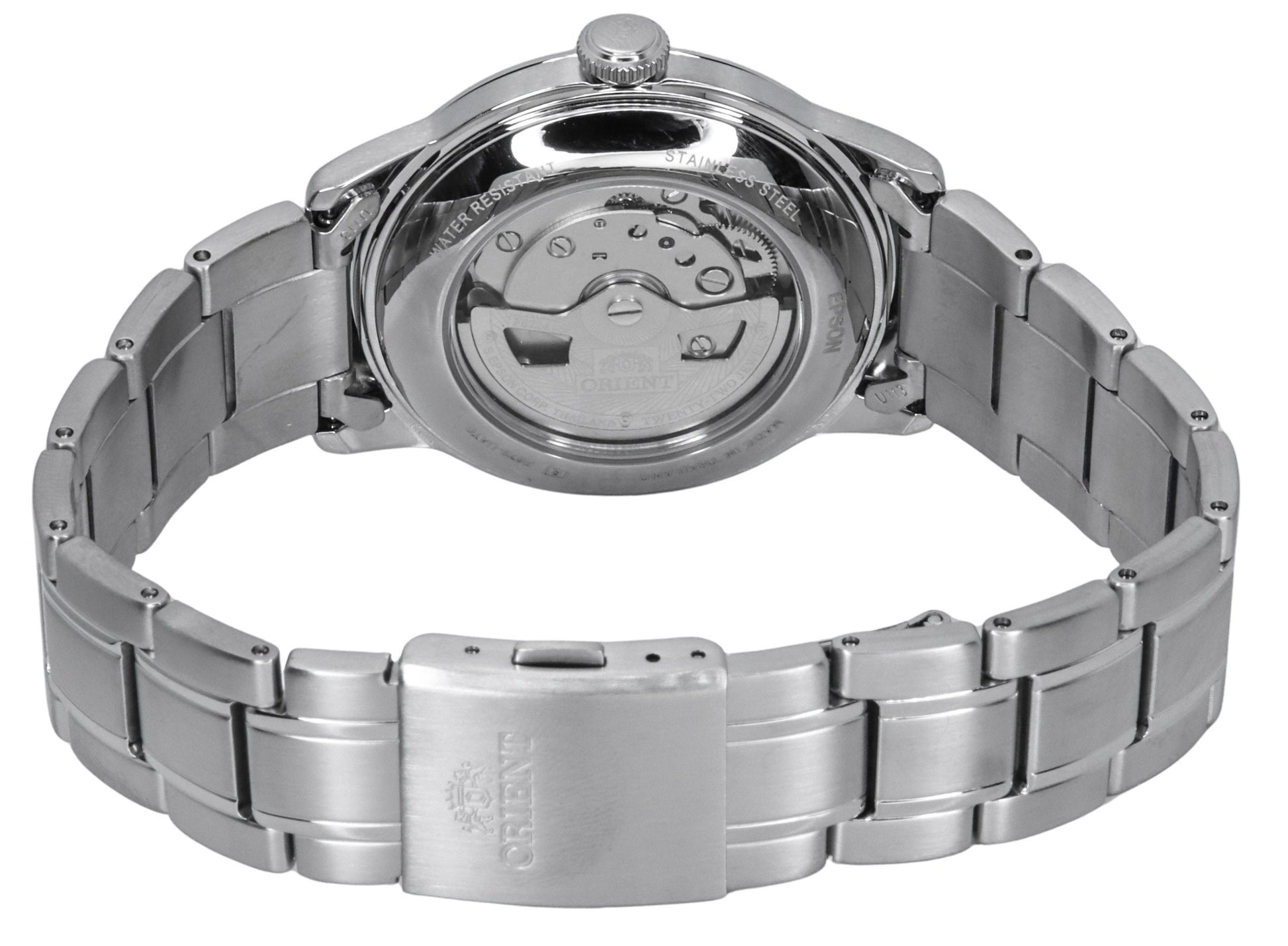 Orient Bambino Stainless Steel Grass Green Dial Automatic RA - AC0M09E Men's Watch - Prestige Stones