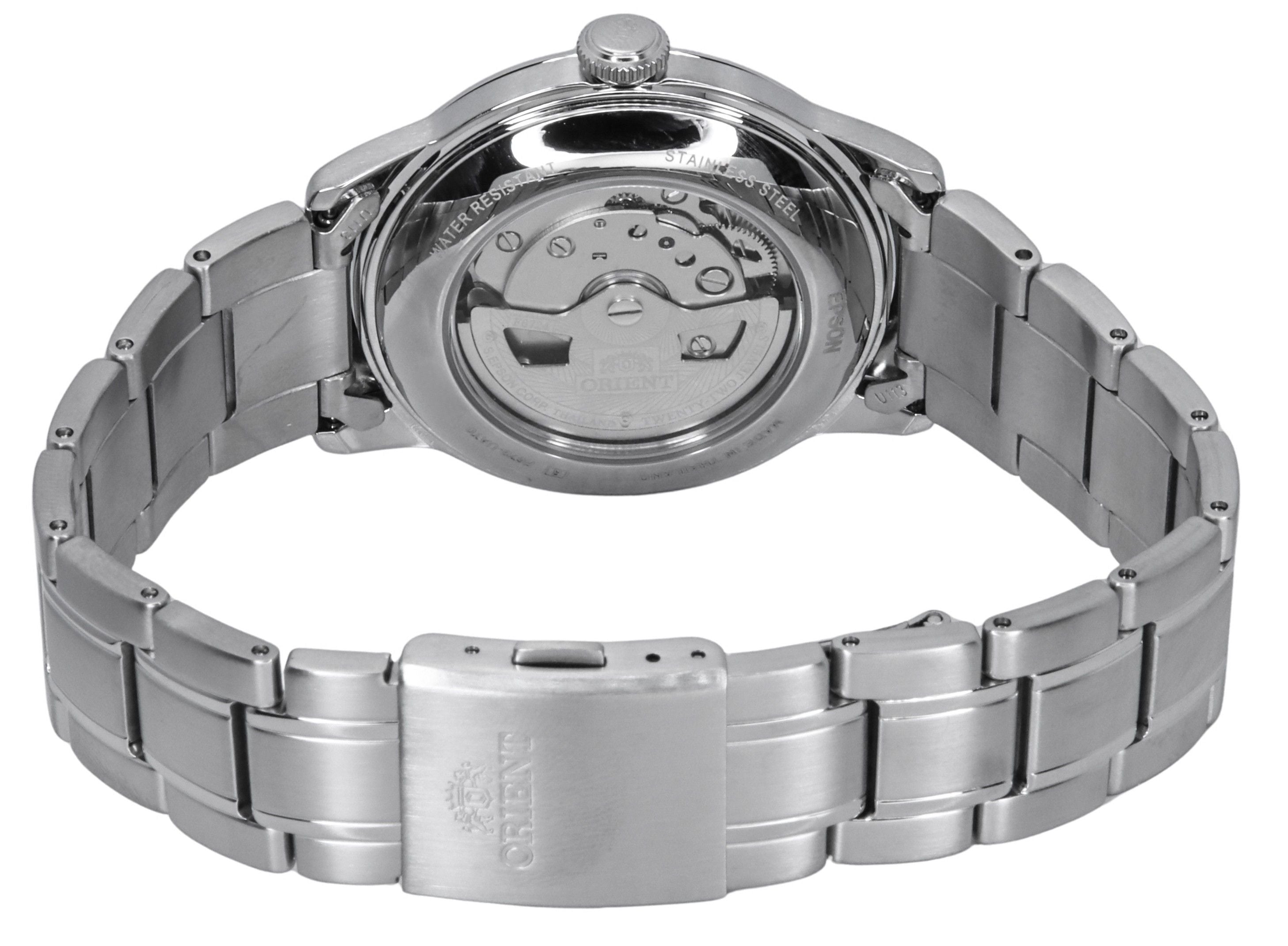 Orient Bambino Stainless Steel Grass Green Dial Automatic RA - AC0M09E Men's Watch - Prestige Stones