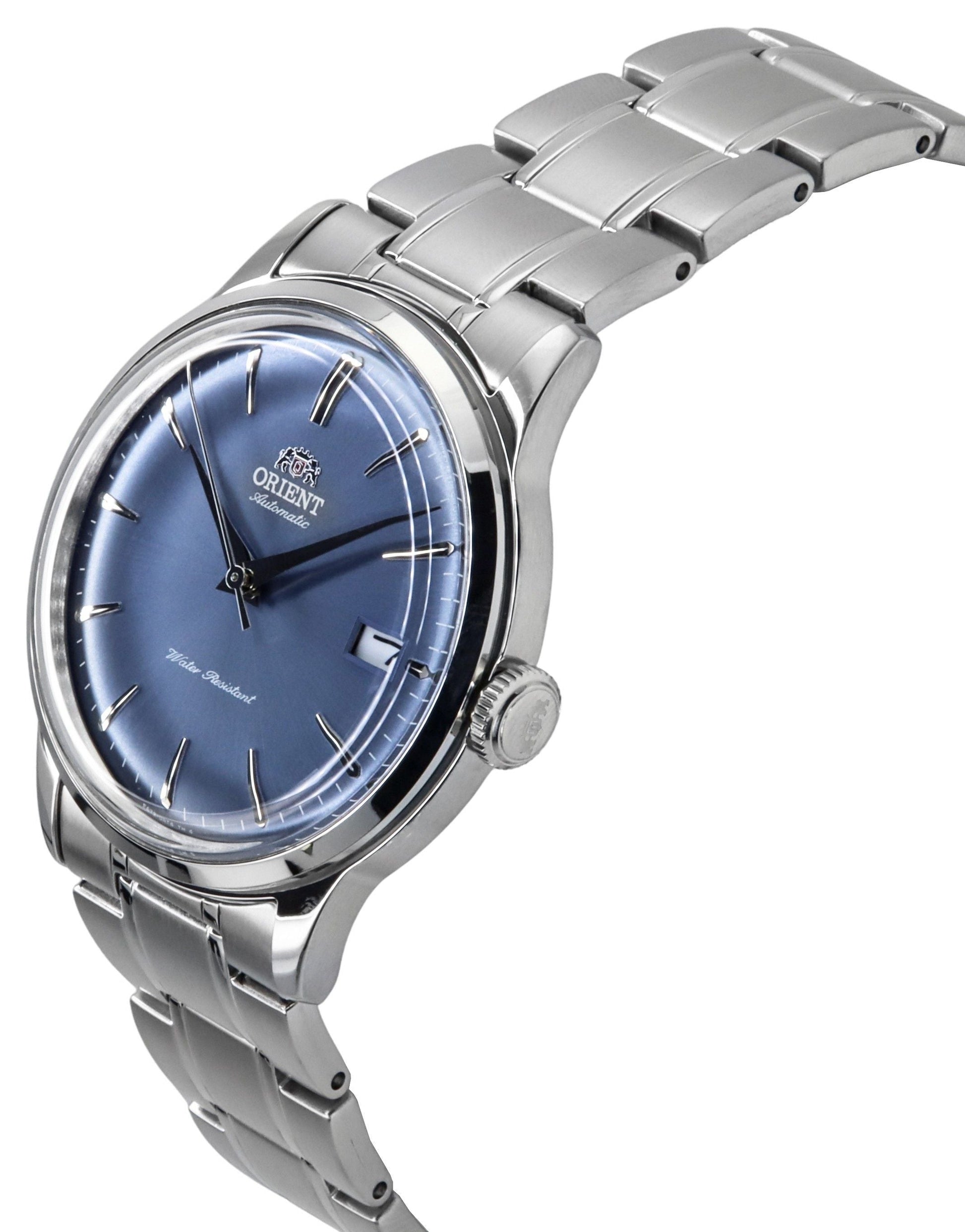 Orient Bambino Stainless Steel Light Blue Dial Automatic RA - AC0M10L Men's Watch - Prestige Stones