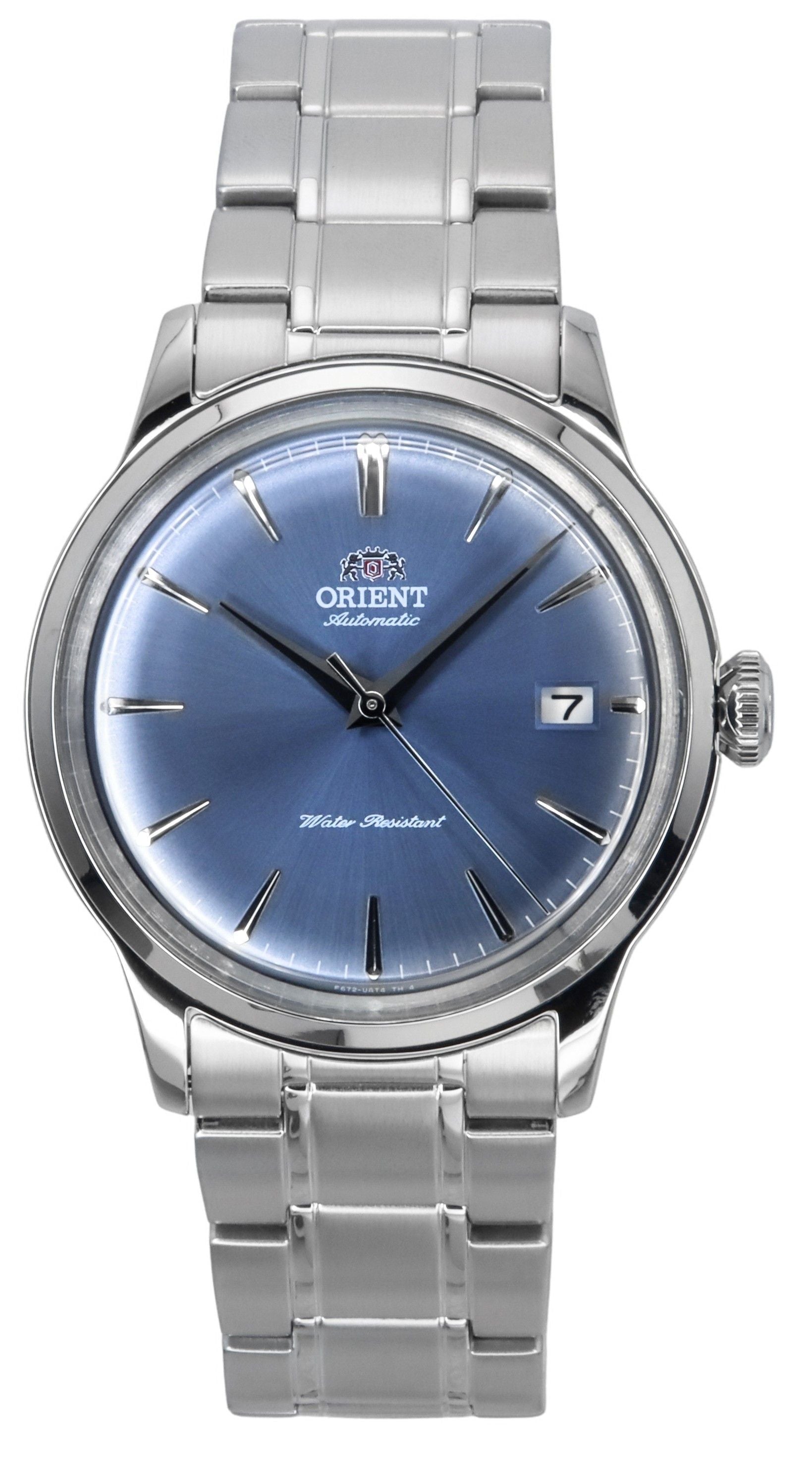 Orient Bambino Stainless Steel Light Blue Dial Automatic RA - AC0M10L Men's Watch - Prestige Stones