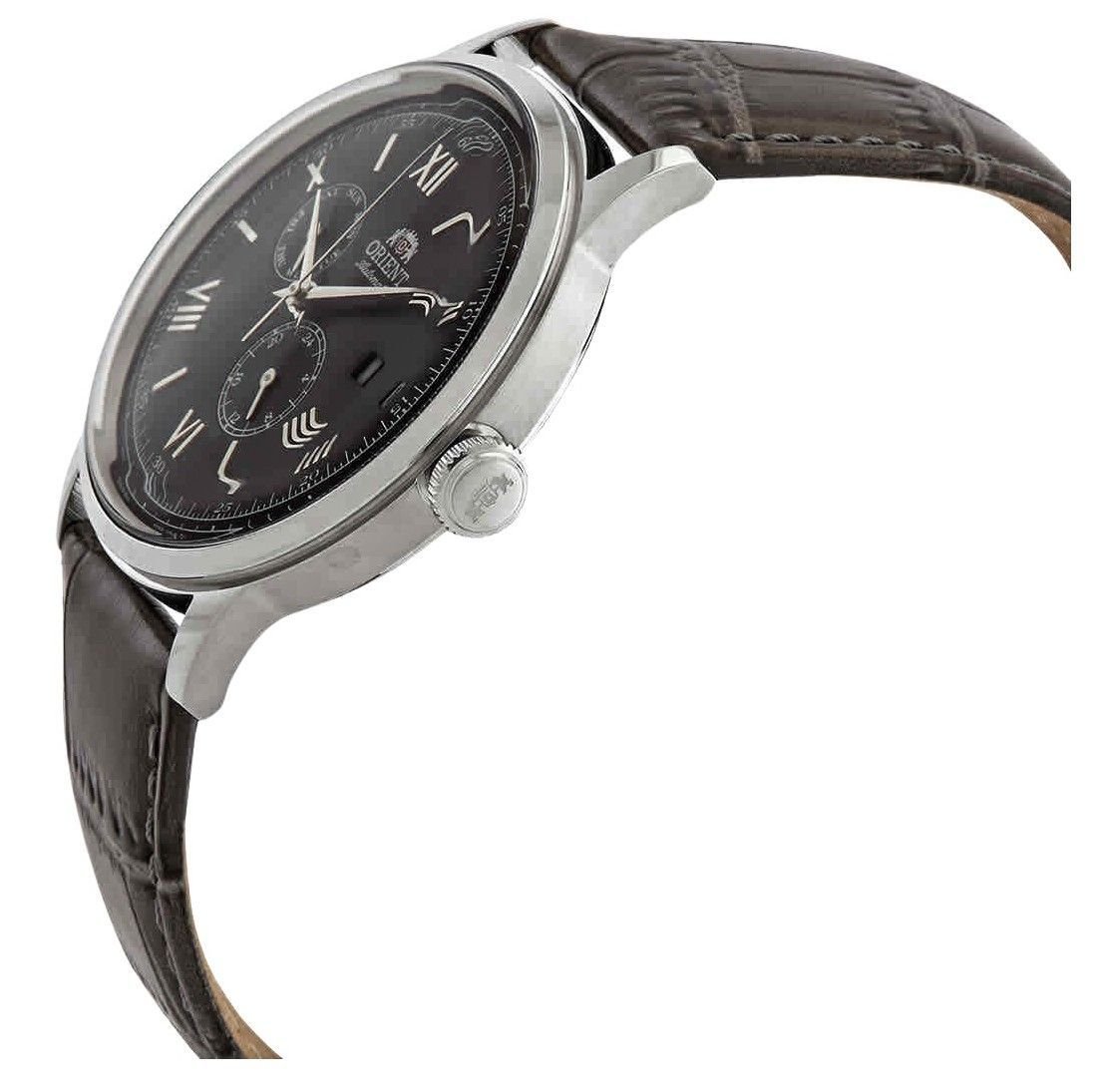 Orient Bambino Version 8 Classic Leather Strap Grey Dial Automatic RA - AK0704N10B Men's Watch - Prestige Stones