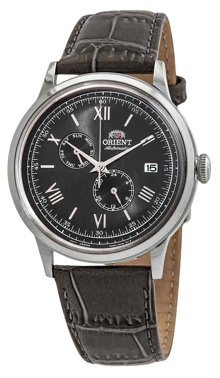 Orient Bambino Version 8 Classic Leather Strap Grey Dial Automatic RA - AK0704N10B Men's Watch - Prestige Stones