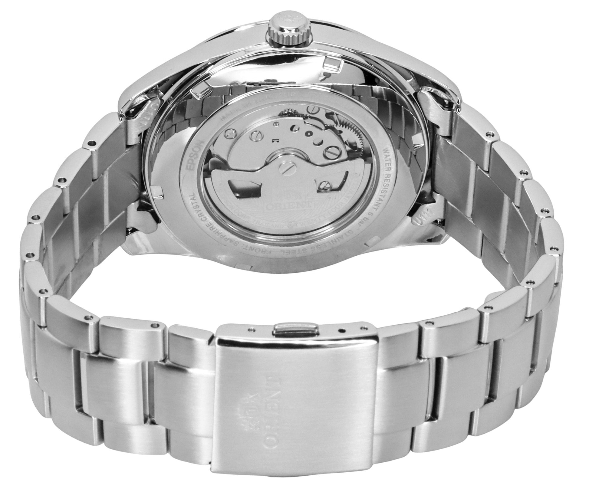 Orient Classic Contemporary Stainless Steel Red Open Heart Dial Automatic RA - AR0010R Men's Watch - Prestige Stones