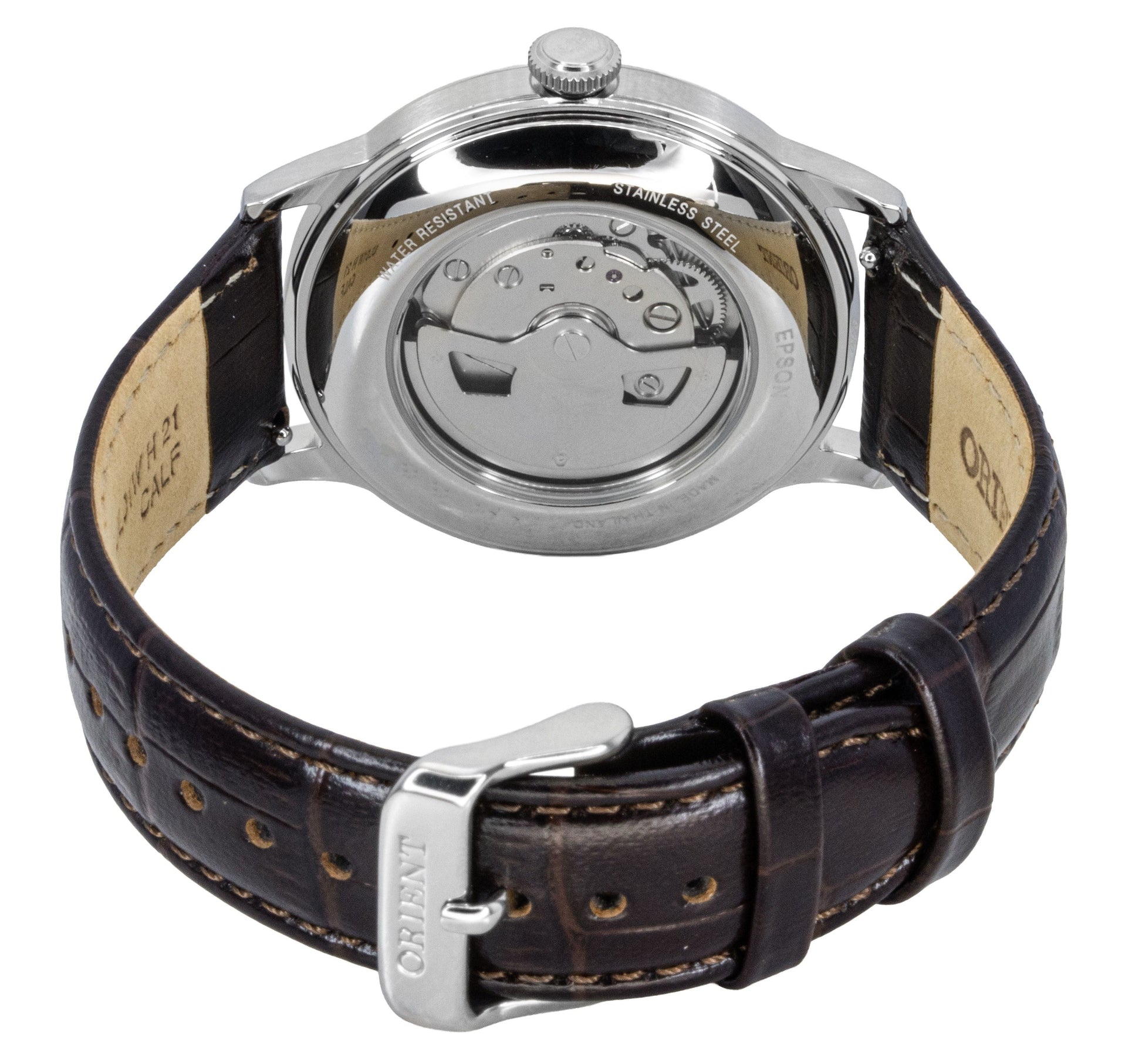 Orient Classic Leather Strap Bordeaux Dial Automatic RA - AC0026R Men's Watch - Prestige Stones