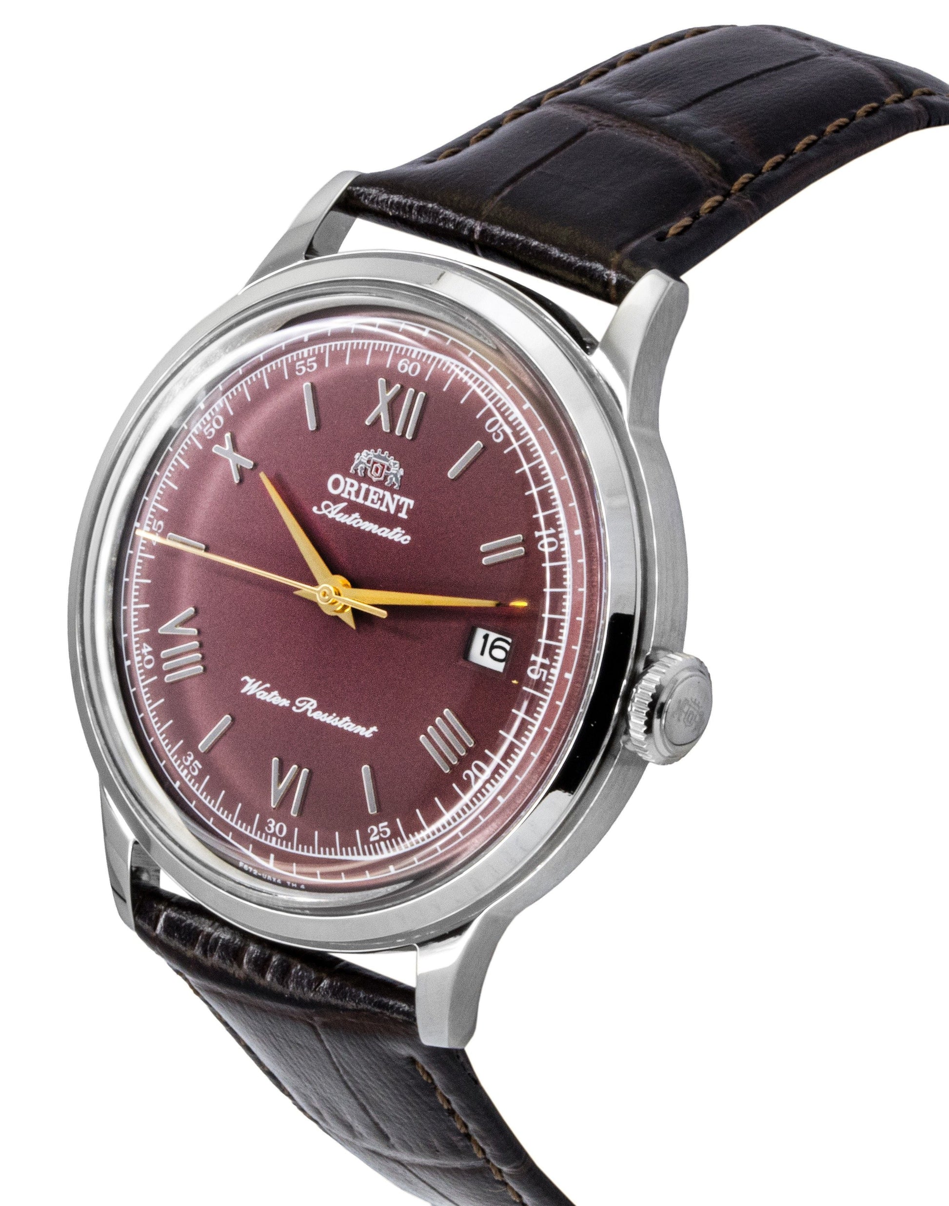 Orient Classic Leather Strap Bordeaux Dial Automatic RA - AC0026R Men's Watch - Prestige Stones