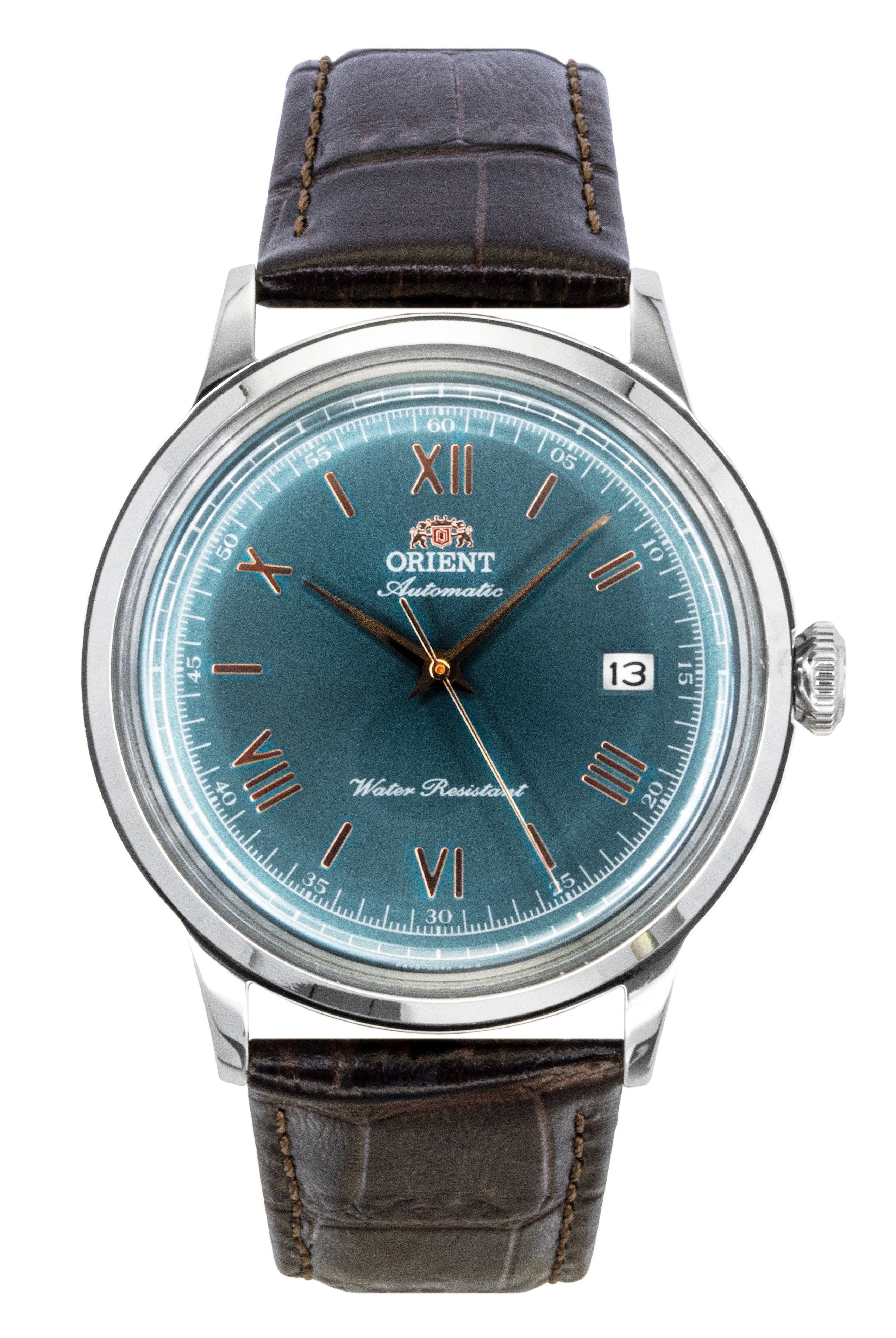 Orient Classic Leather Strap Green Dial Automatic RA - AC0023E Men's Watch - Prestige Stones