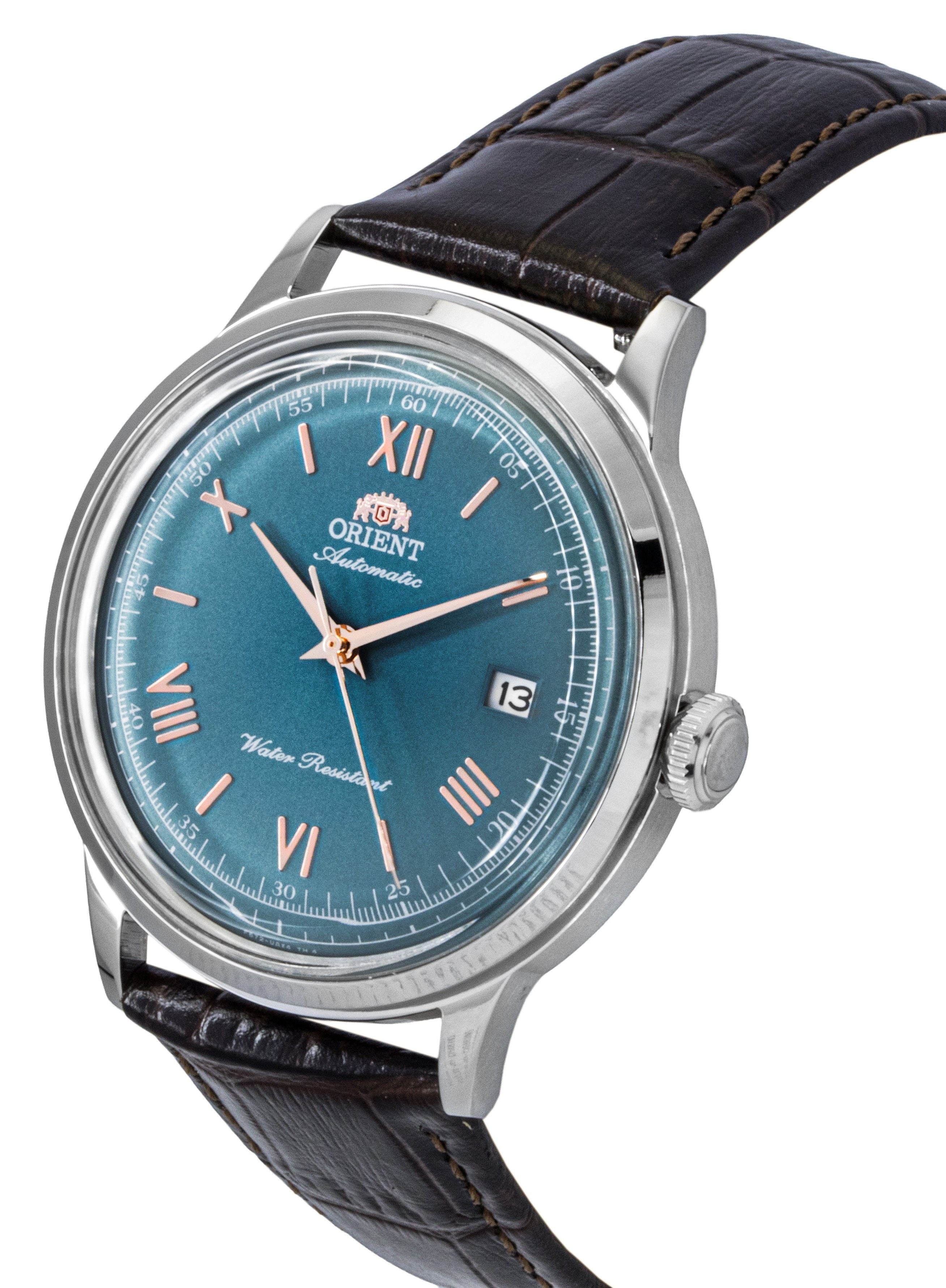 Orient Classic Leather Strap Green Dial Automatic RA - AC0023E Men's Watch - Prestige Stones