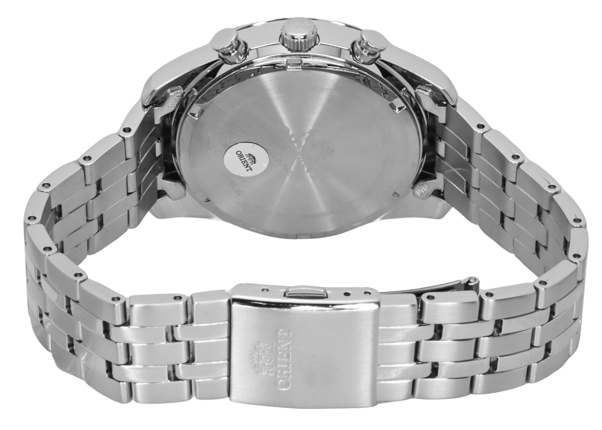 Orient Contemporary Chronograph Stainless Steel Sky Blue Dial Quartz RA - TX0304L Men's Watch - Prestige Stones
