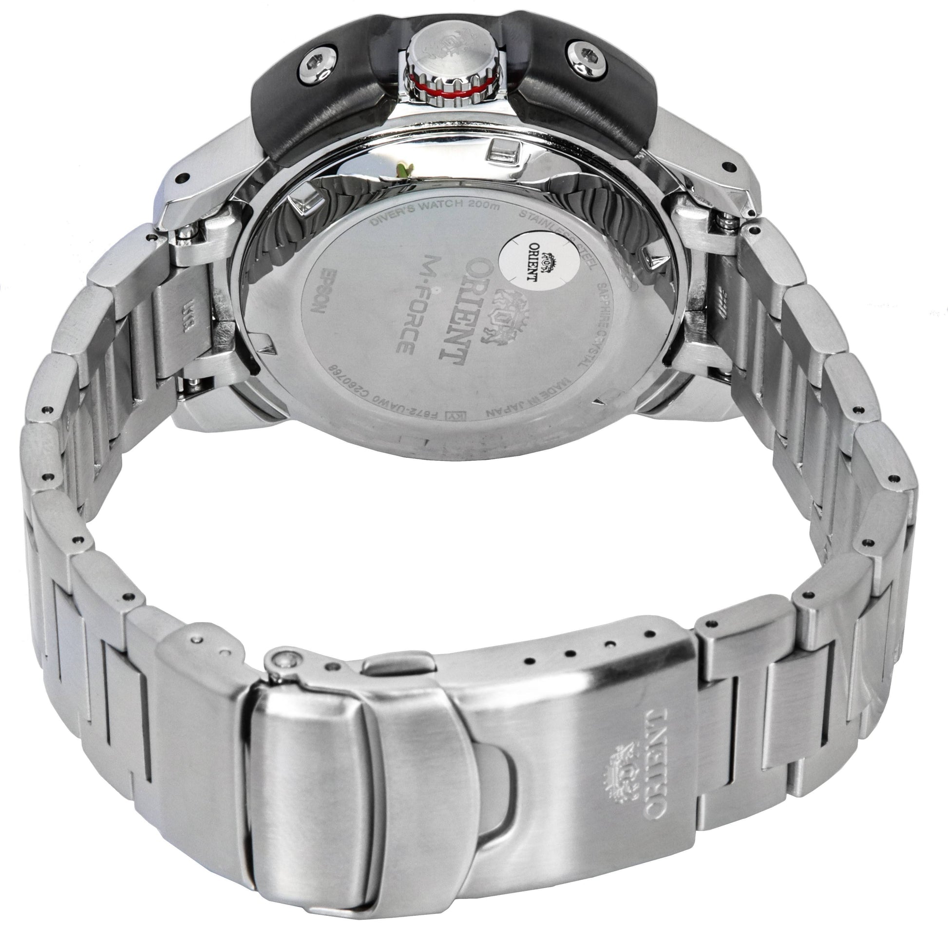Orient M - Force AC0L Sports Stainless Steel Blue Dial Automatic Diver's RA - AC0L07L00B 200M Men's Watch - Prestige Stones