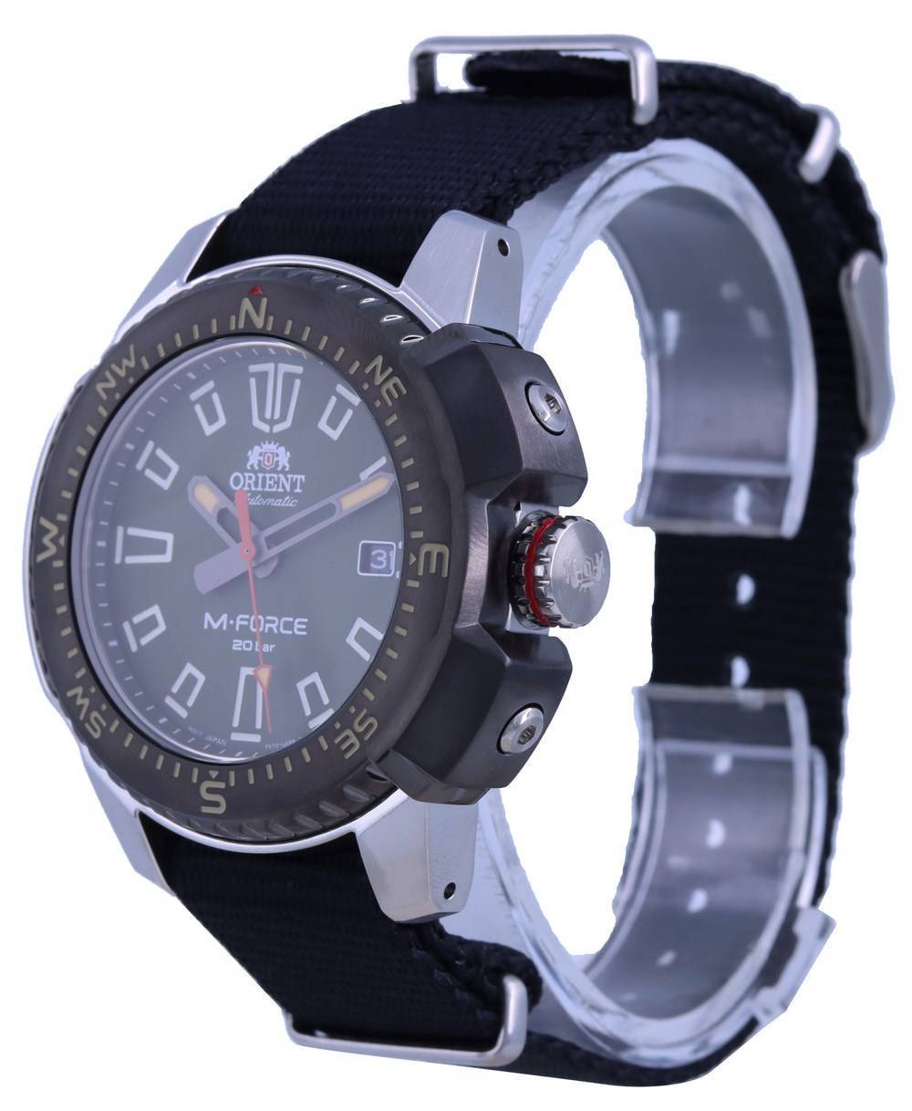 Orient M - Force Green Dial Stainless Steel Automatic Diver's RA - AC0N03E10B 200M Men's Watch - Prestige Stones