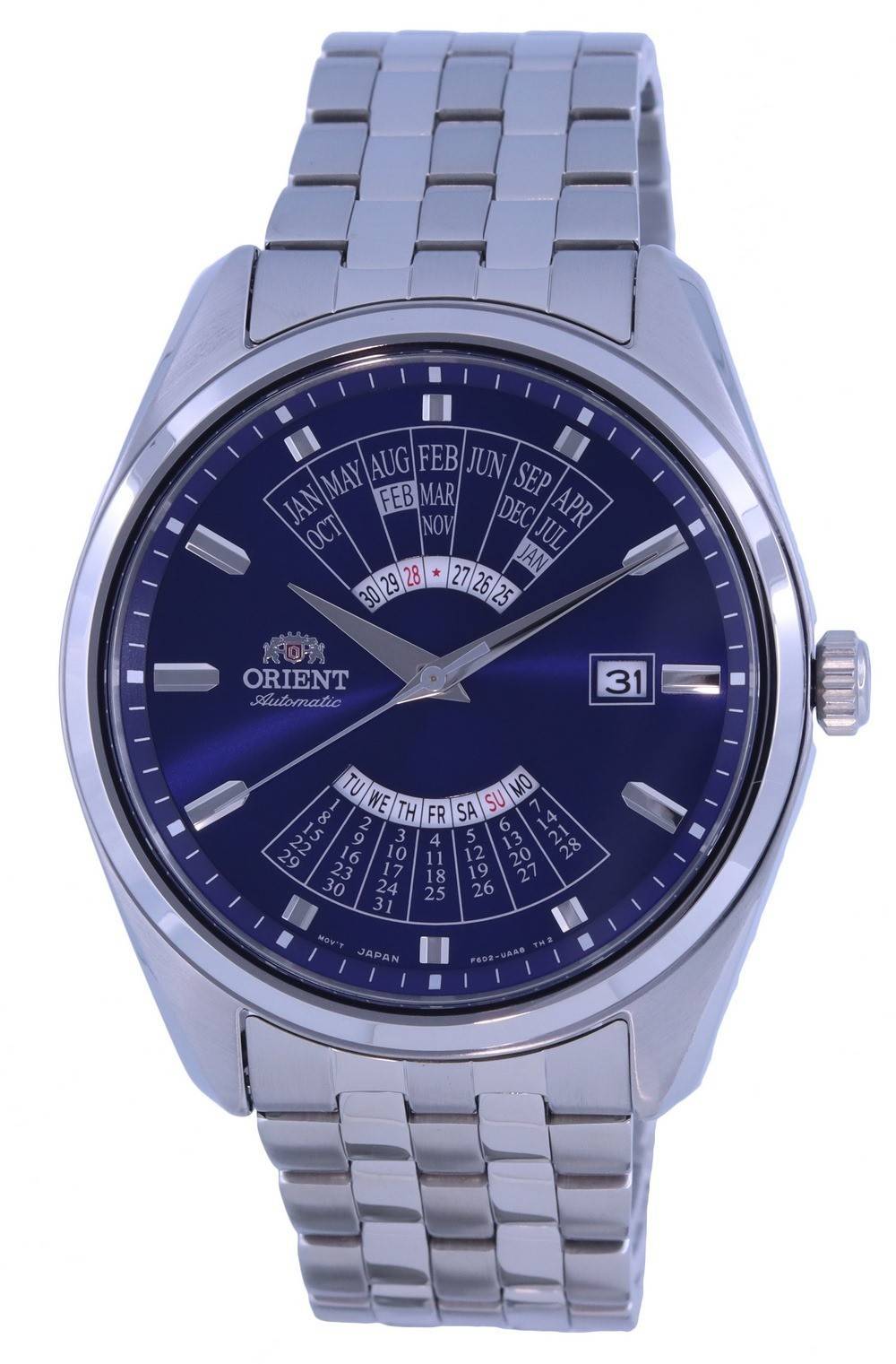 Orient Multi Year Calendar Blue Dial Stainless Steel Automatic RA - BA0003L10B Men's Watch - Prestige Stones
