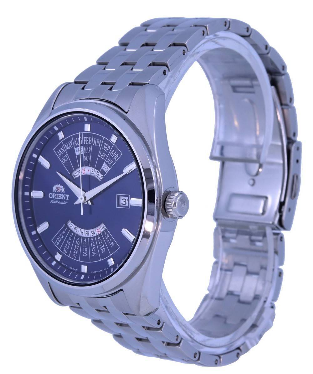 Orient Multi Year Calendar Blue Dial Stainless Steel Automatic RA - BA0003L10B Men's Watch - Prestige Stones