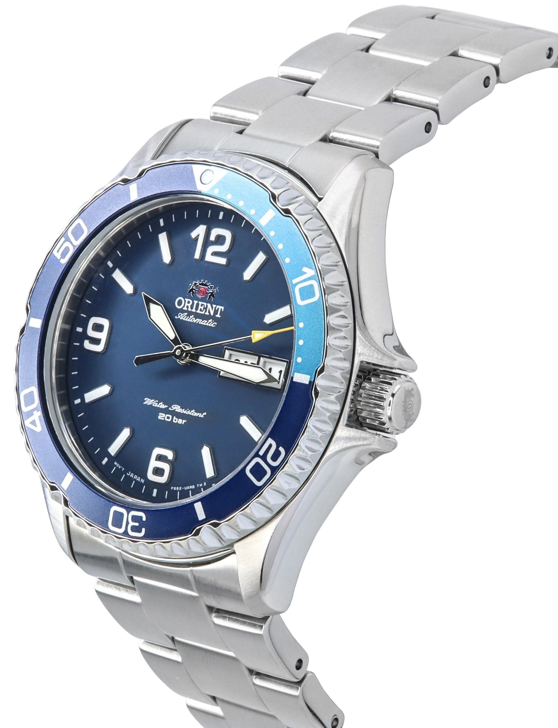 Orient Sports Kamasu Mako III Stainless Steel Blue Dial Automatic Diver's RA - AA0818L19B RA - AA0818L39B 200M Men's Watch - Prestige Stones