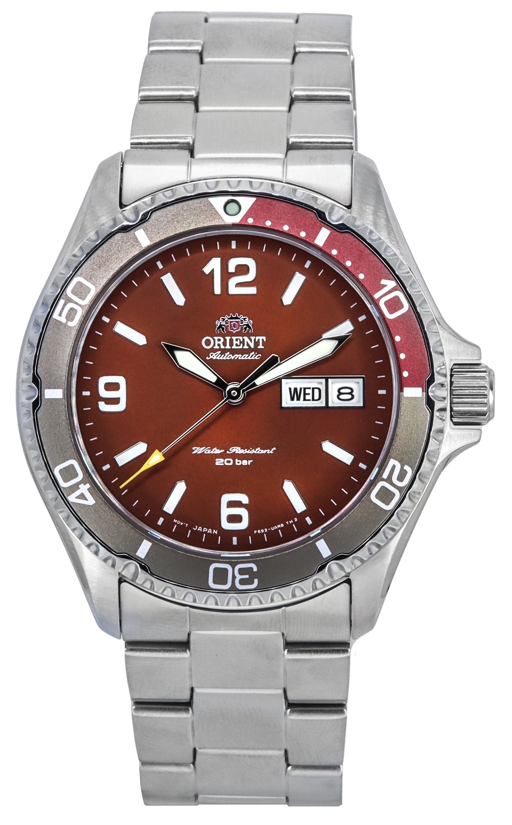 Orient Sports Kamasu Mako III Stainless Steel Red Dial Automatic Diver's RA - AA0820R19B RA - AA0820R39B 200M Men's Watch - Prestige Stones