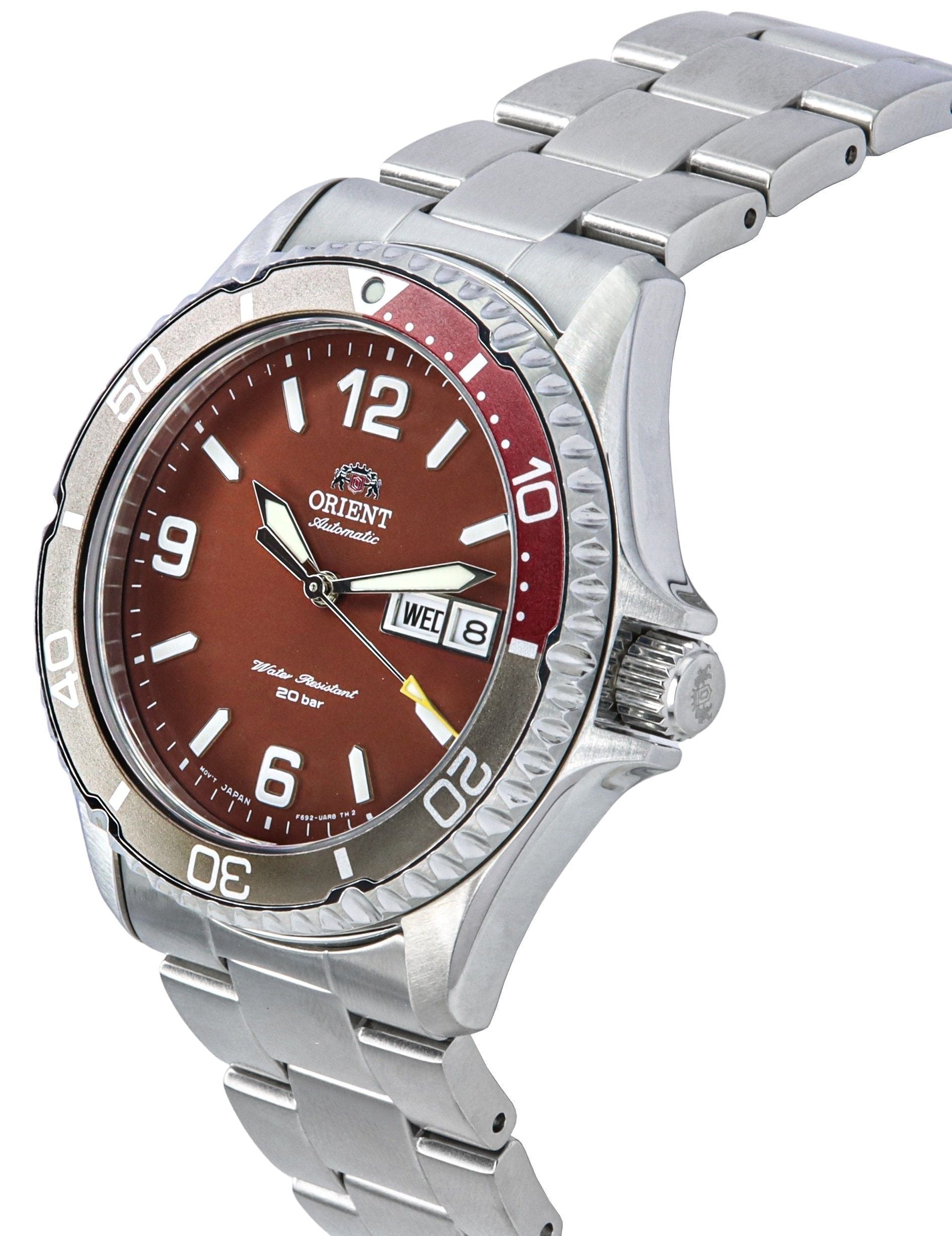 Orient Sports Kamasu Mako III Stainless Steel Red Dial Automatic Diver's RA - AA0820R19B RA - AA0820R39B 200M Men's Watch - Prestige Stones