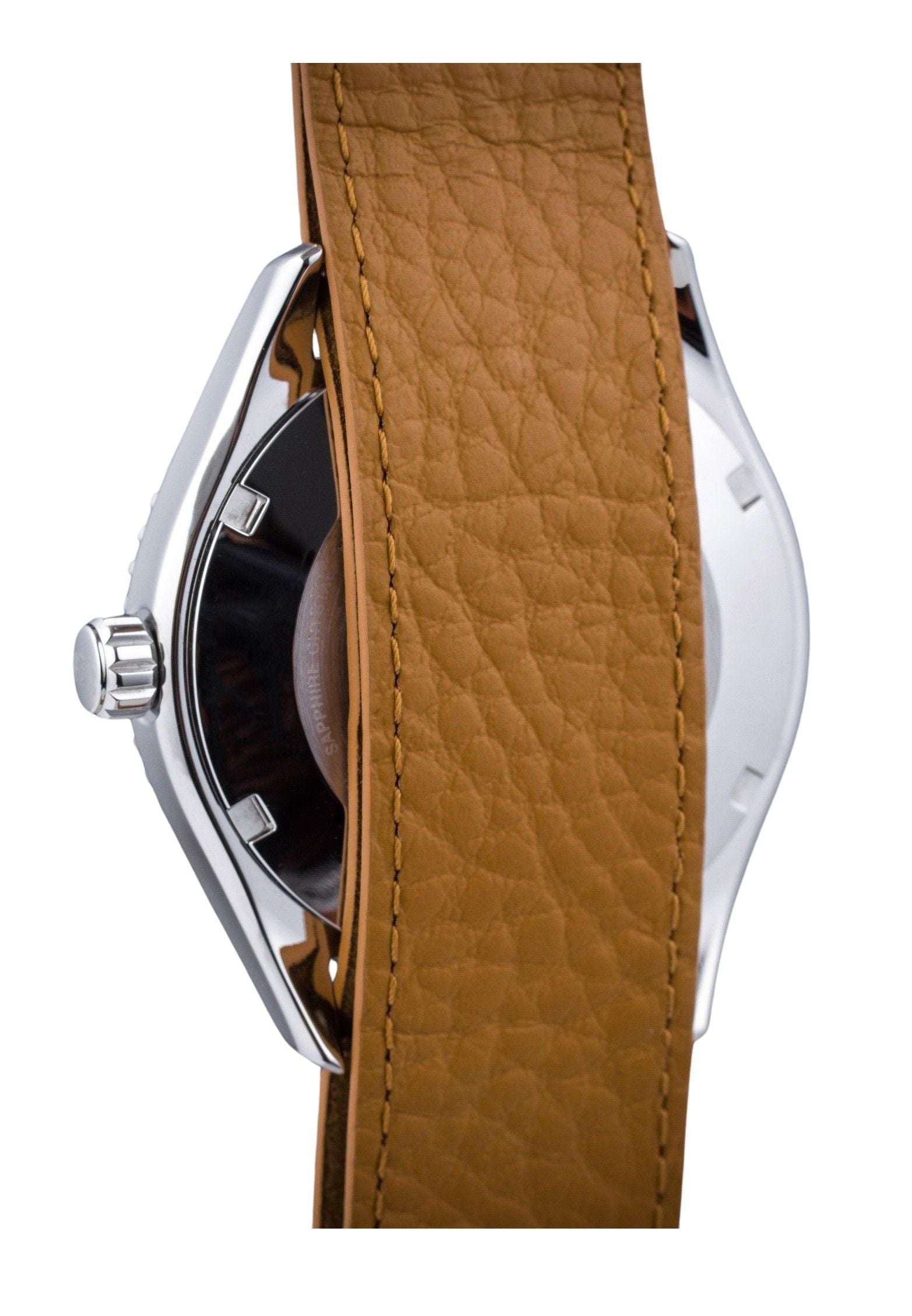 Orient Sports Leather Strap Apricot Dial Automatic Diver's RA - AC0Q05P10B RA - AC0Q05P30B 200M Men's Watch - Prestige Stones