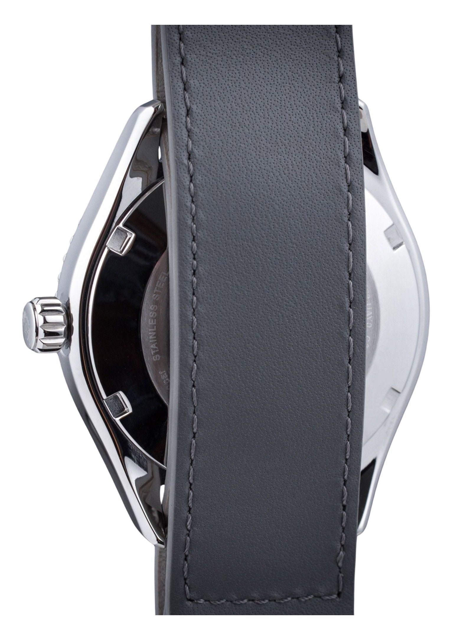 Orient Sports Leather Strap Lilac Dial Automatic Diver's RA - AC0Q07V10B RA - AC0Q07V30B 200M Men's Watch - Prestige Stones