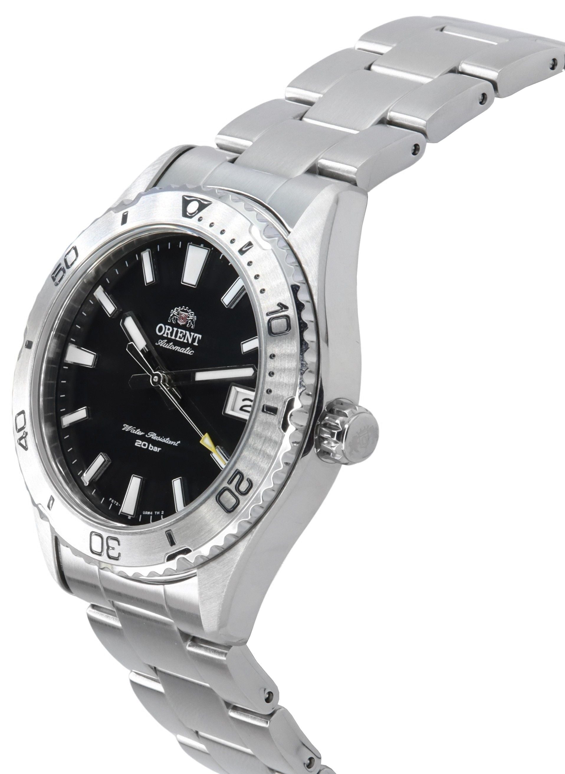 Orient Sports Mako Stainless Steel Black Dial Automatic Diver's RA - AC0Q01B10B RA - AC0Q01B30B 200M Men's Watch - Prestige Stones