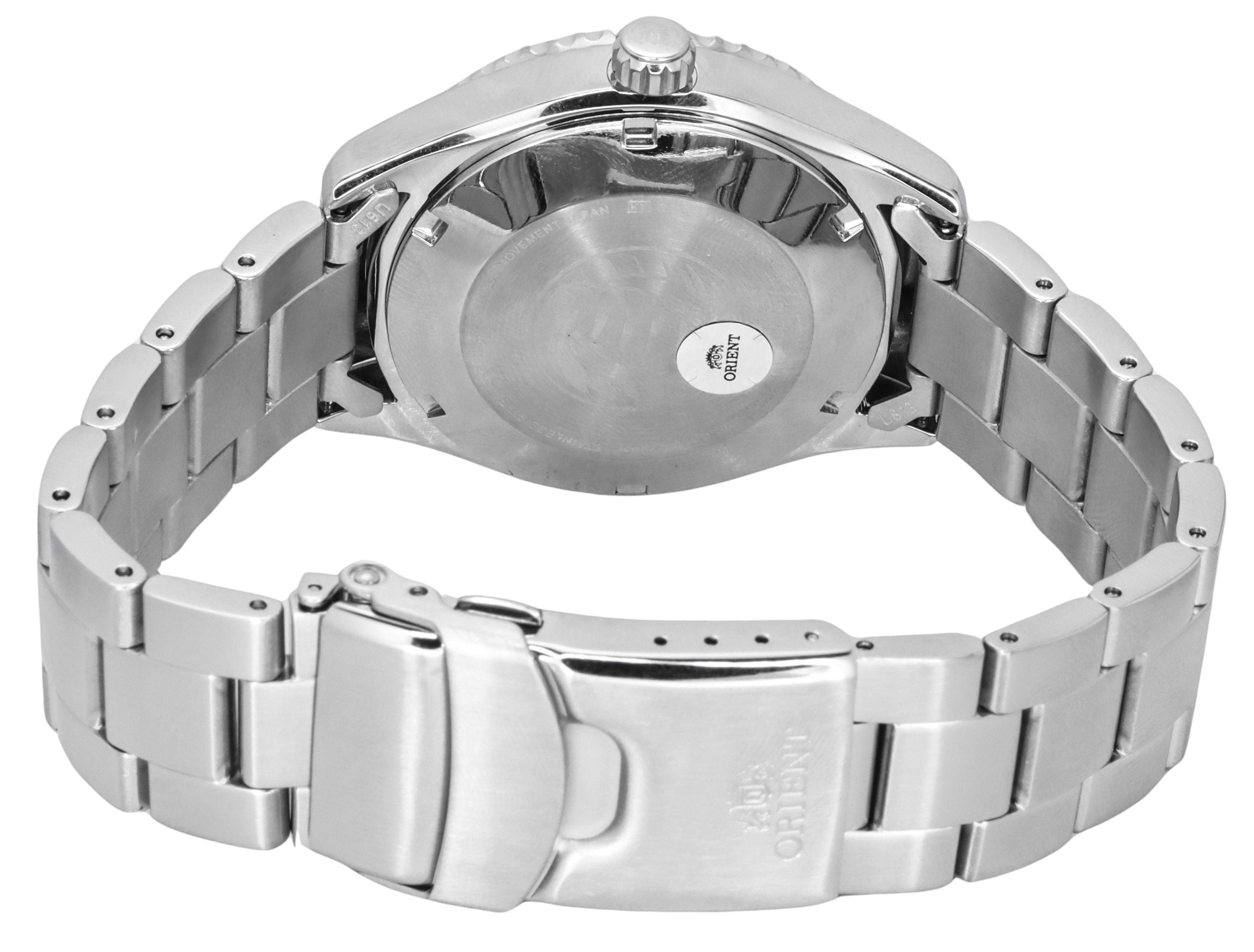 Orient Sports Mako Stainless Steel White Dial Automatic Diver's RA - AC0Q03S10B RA - AC0Q03S30B 200M Men's Watch - Prestige Stones