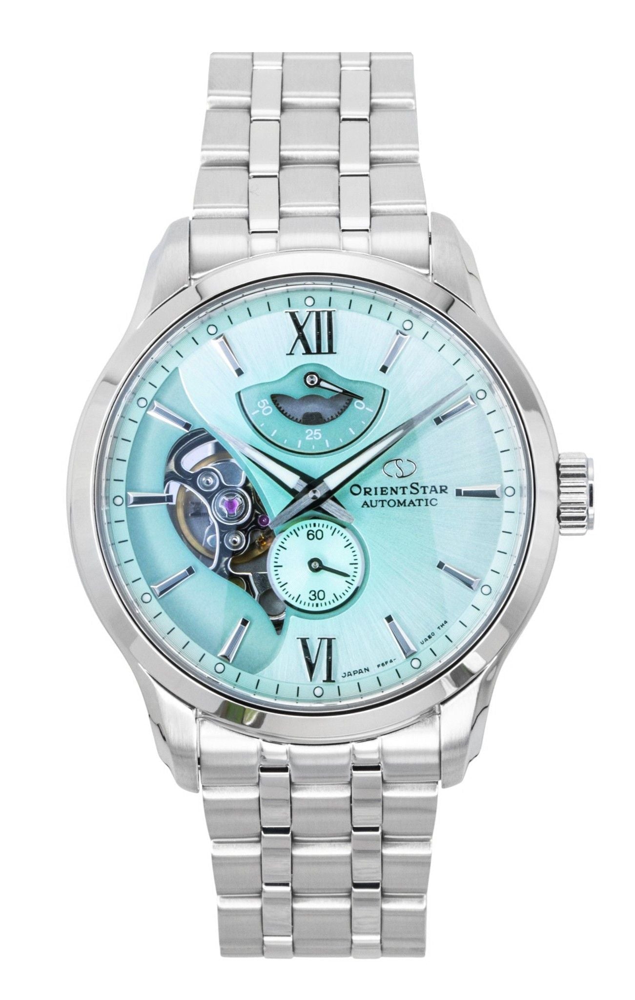 Orient Star Contemporary Limited Edition Open Heart Mint Green Automatic RE - AV0B11E 100M Men's Watch - Prestige Stones