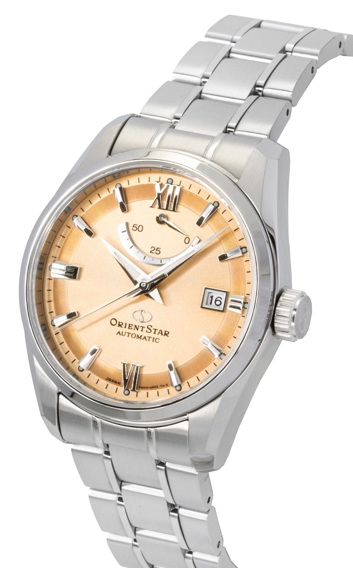 Orient Star Contemporary Stainless Steel Copper Dial Automatic RE - AU0108G 100M Men's Watch - Prestige Stones
