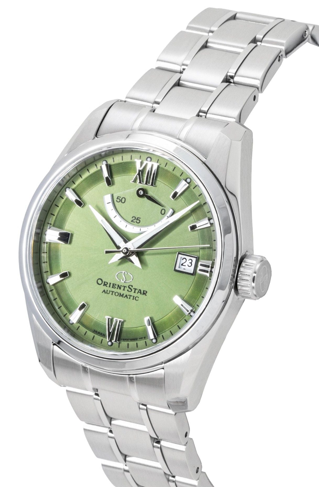 Orient Star Contemporary Stainless Steel Green Dial Automatic RE - AU0107E 100M Men's Watch - Prestige Stones