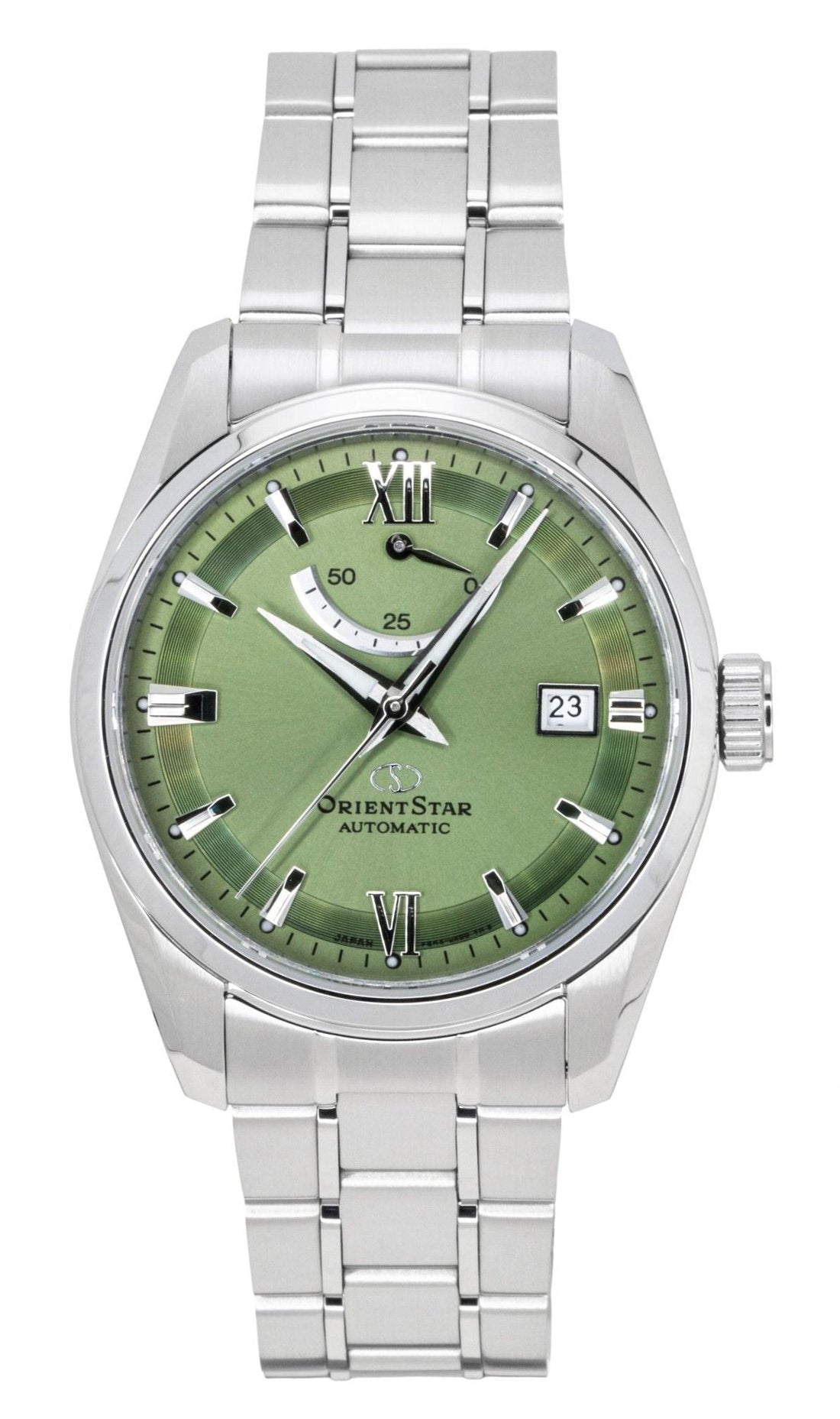 Orient Star Contemporary Stainless Steel Green Dial Automatic RE - AU0107E 100M Men's Watch - Prestige Stones