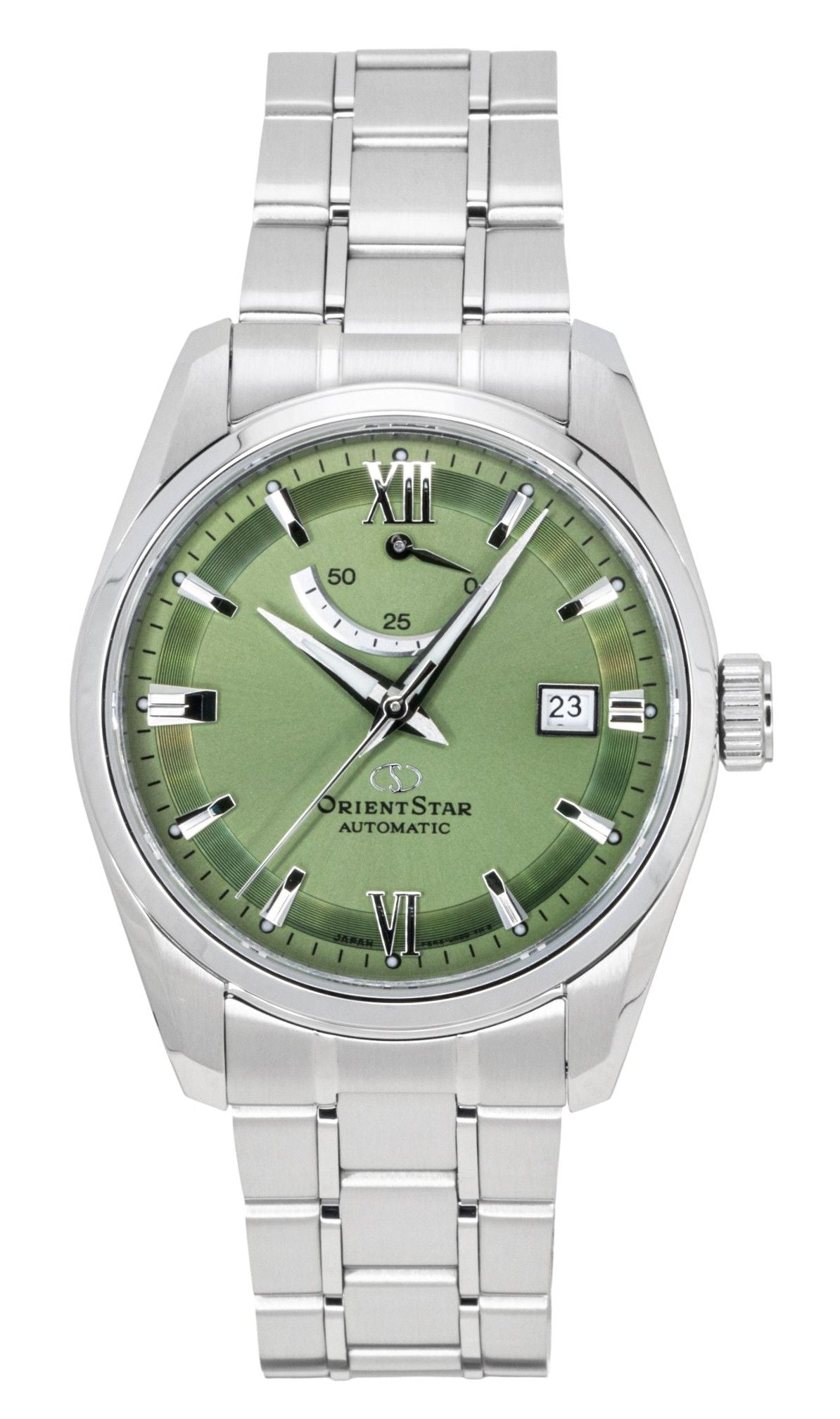 Orient Star Contemporary Stainless Steel Green Dial Automatic RE - AU0107E 100M Men's Watch - Prestige Stones