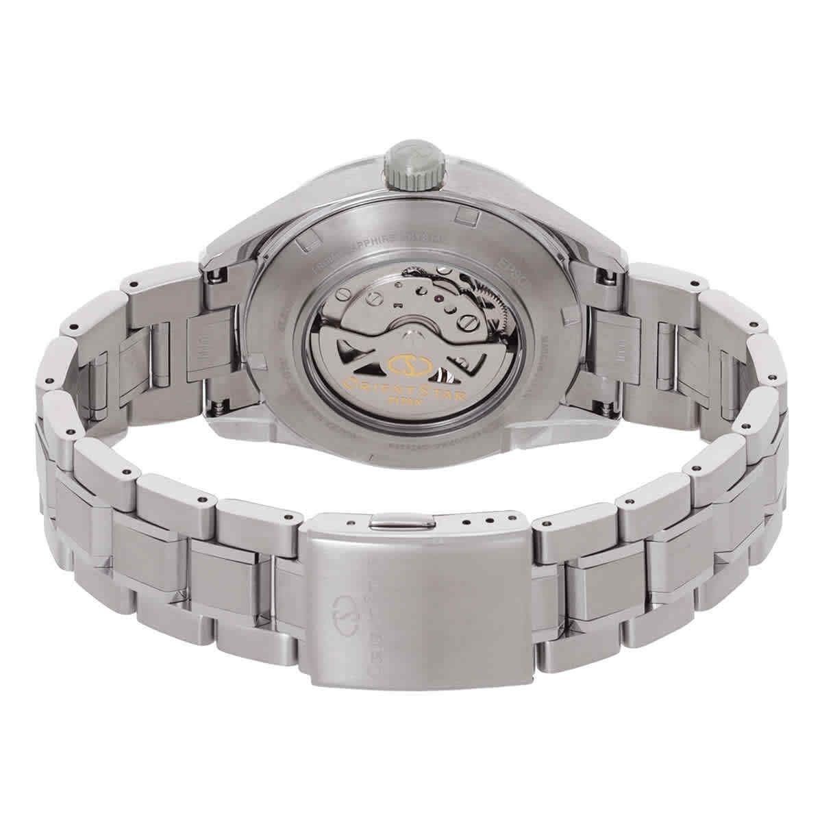 Orient Star Contemporary Stainless Steel Skeleton Silver Dial Automatic RE - AV0125S00B 100M Men's Watch - Prestige Stones