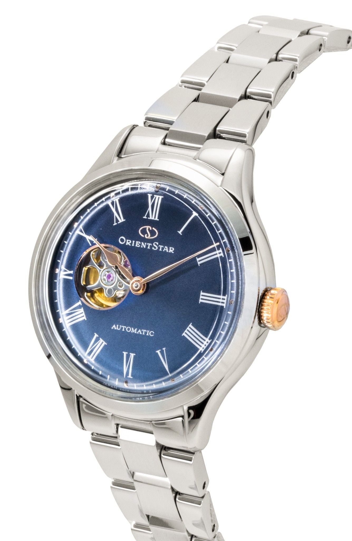 Orient Star Keshiki Classic Limited Edition Stainless Steel Open Heart Blue Grey Dial Automatic RE - ND0022L Women's Watch - Prestige Stones