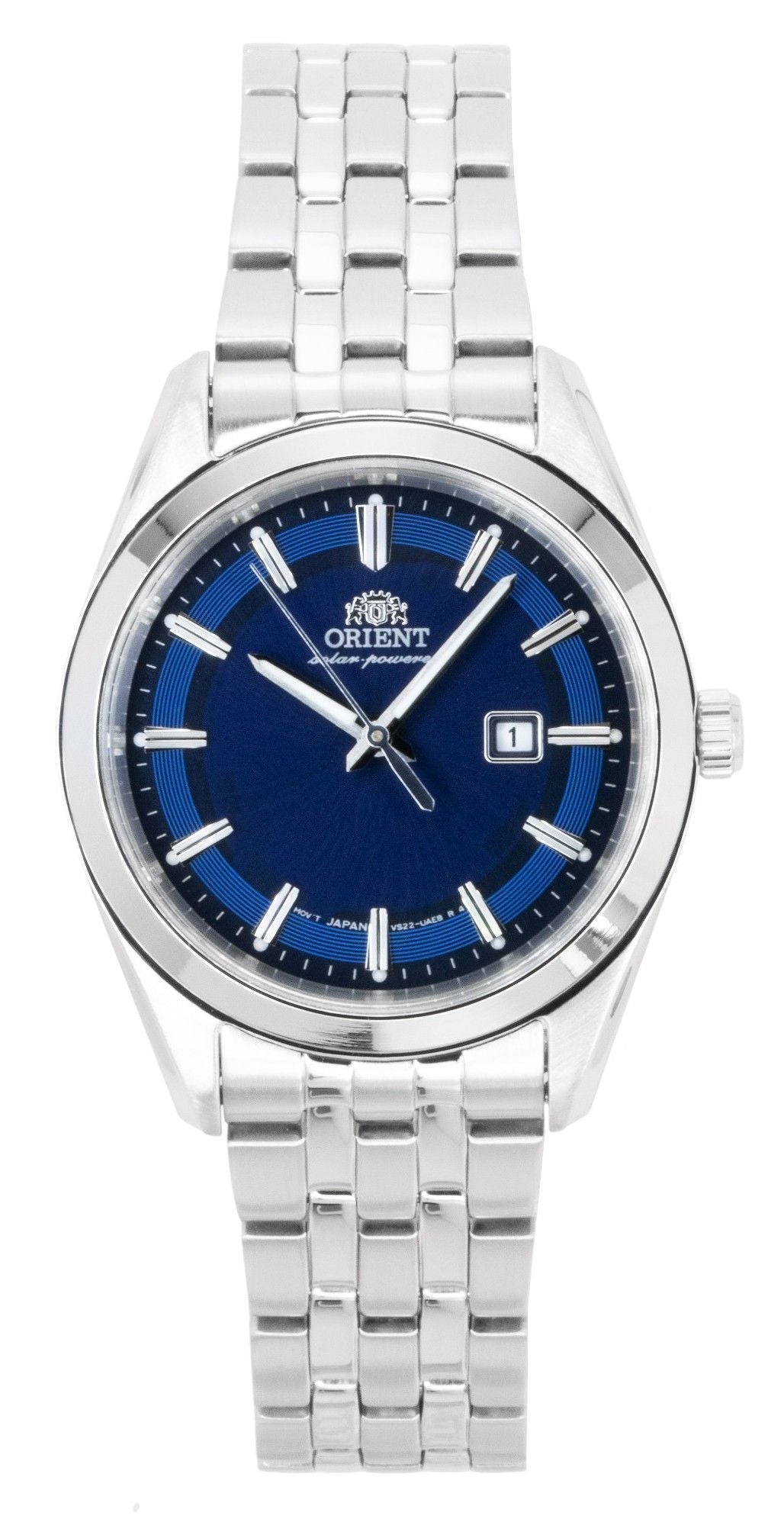 Orient Stretto Stainless Steel Blue Dial Solar RA - WG0602L Women's Watch - Prestige Stones