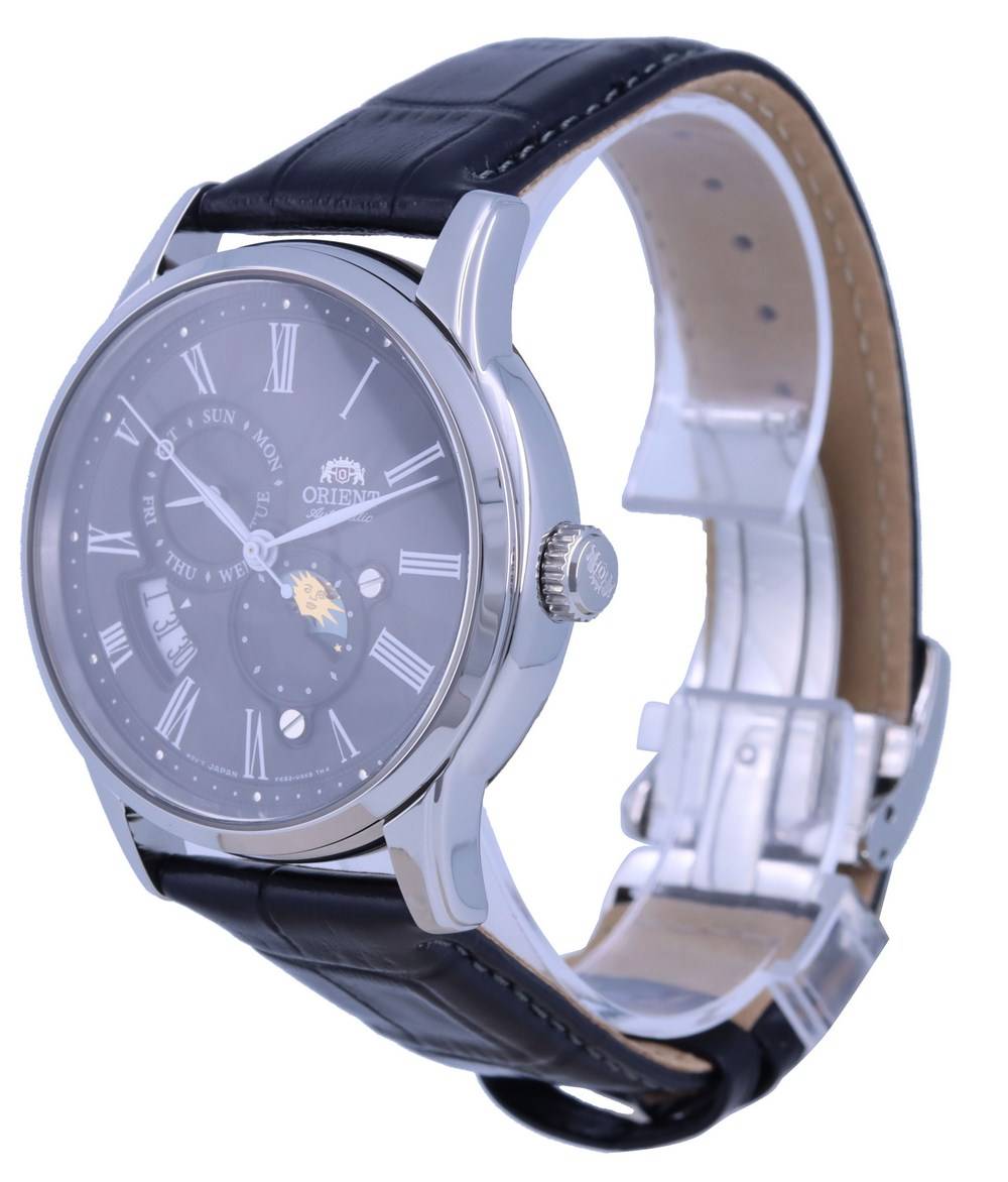 Orient Sun & Moon Black Dial Automatic RA - AK0010B10B RA - AK0010B30B Men's Watch - Prestige Stones