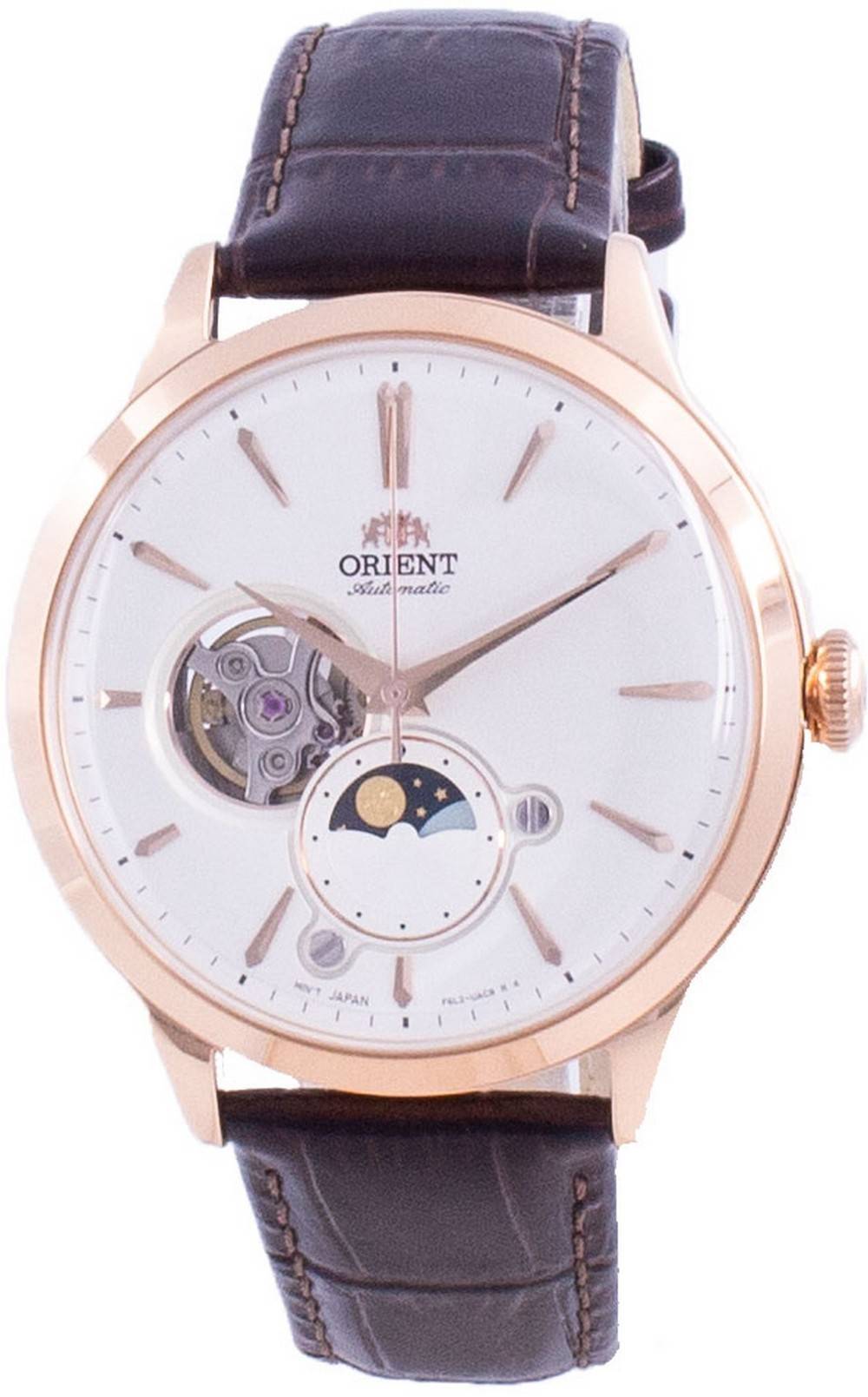 Orient Sun & Moon Phase Open Heart Dial Automatic RA - AS0102S10B RA - AS0102S30B Men's Watch - Prestige Stones