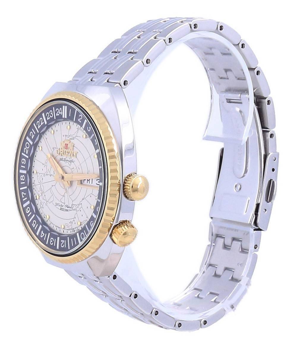 Orient World Map Revival Stainless Steel Automatic Diver's RA - AA0E01S19B 200M Men's Watch - Prestige Stones