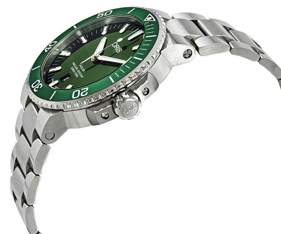 Oris Aquis Date Automatic Diver's 01 - 733 - 7730 - 4157 - 07 - 8 - 24 - 05PEB 300M Men's Watch - Prestige Stones