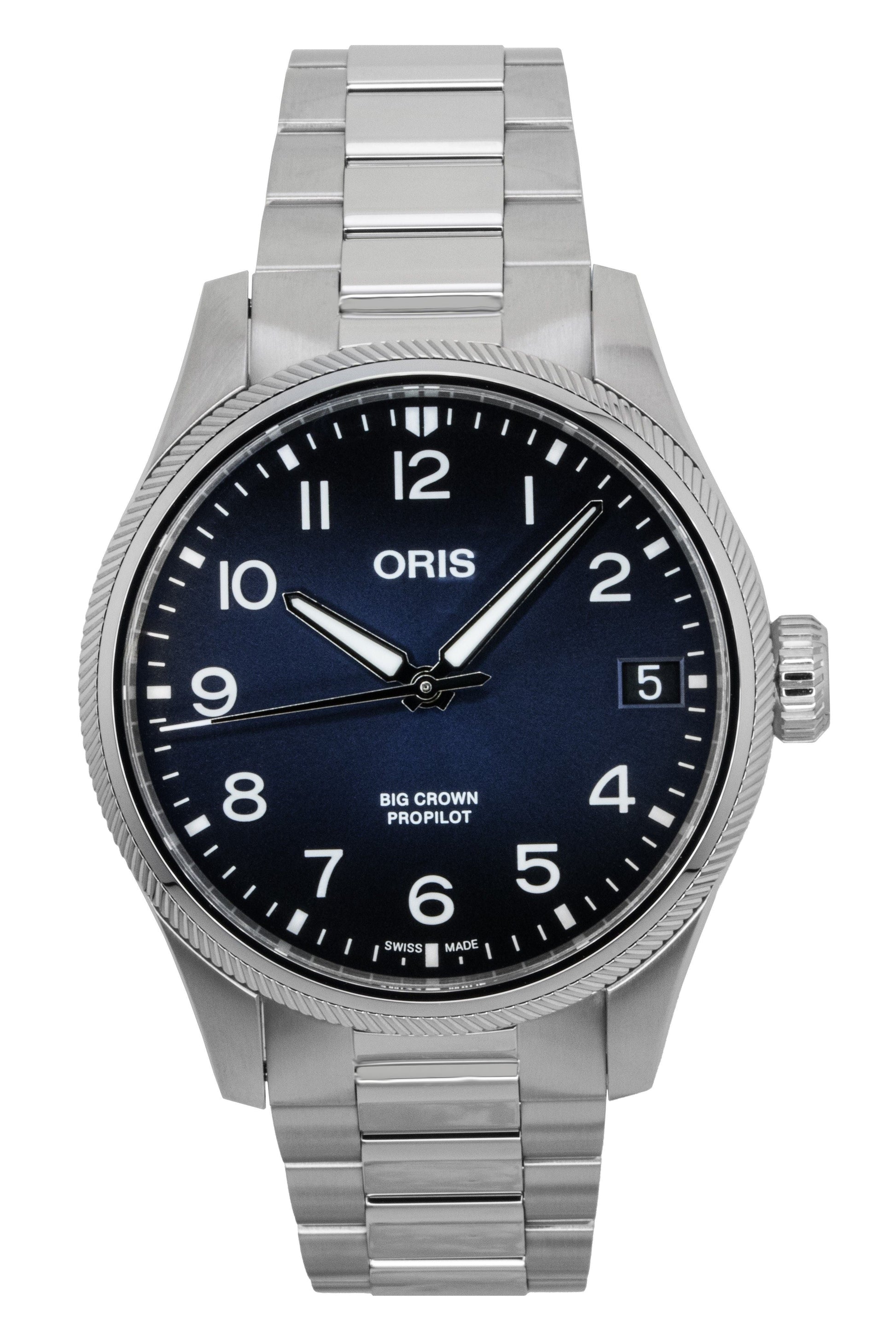 Oris Big Crown Propilot Stainless Steel Blue Dial Automatic 01 - 751 - 7761 - 4065 - 07 - 8 - 20 - 08P 100M Men's Watch - Prestige Stones