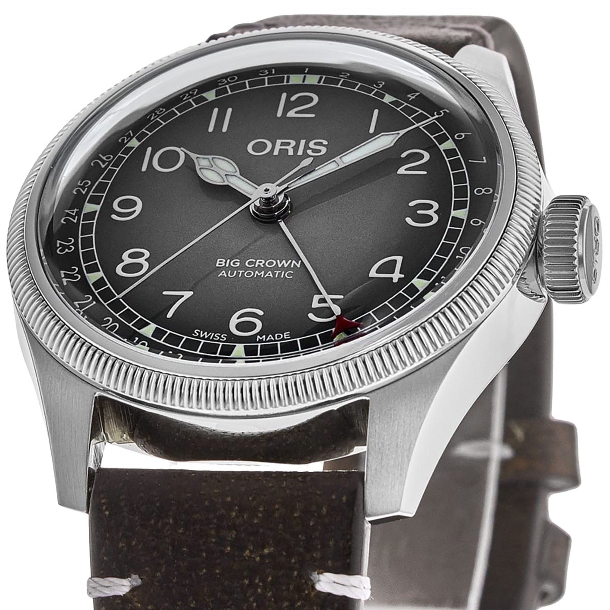 Oris Big Crown x Cervo Volante Leather Strap Grey Dial Automatic 01 754 7779 4063 - Set Men's Watch - Prestige Stones