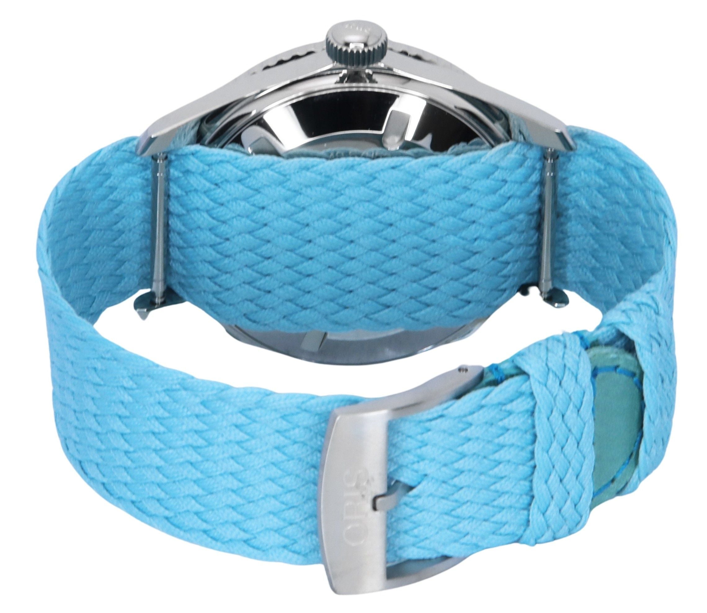 Oris Divers Sixty - Five Cotton Candy Textile Strap Blue Dial Automatic 01 - 733 - 7771 - 4055 - 07 - 3 - 19 - 02S 100M Unisex Watch - Prestige Stones