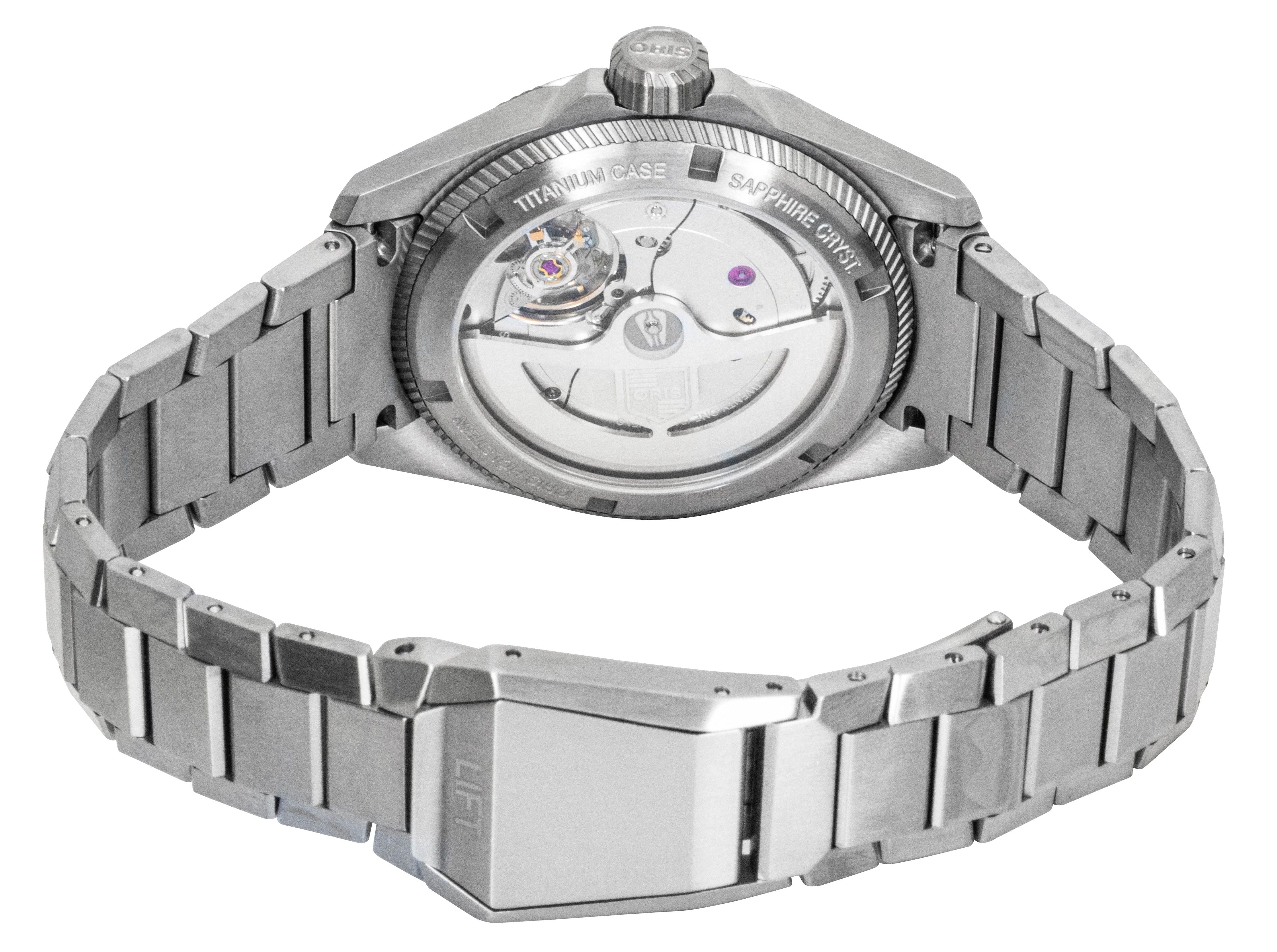 Oris Propilot X Calibre 400 Titanium Salmon Dial Automatic 01 - 400 - 7778 - 7158 - 07 - 7 - 20 - 01TLC 100M Unisex Watch - Prestige Stones