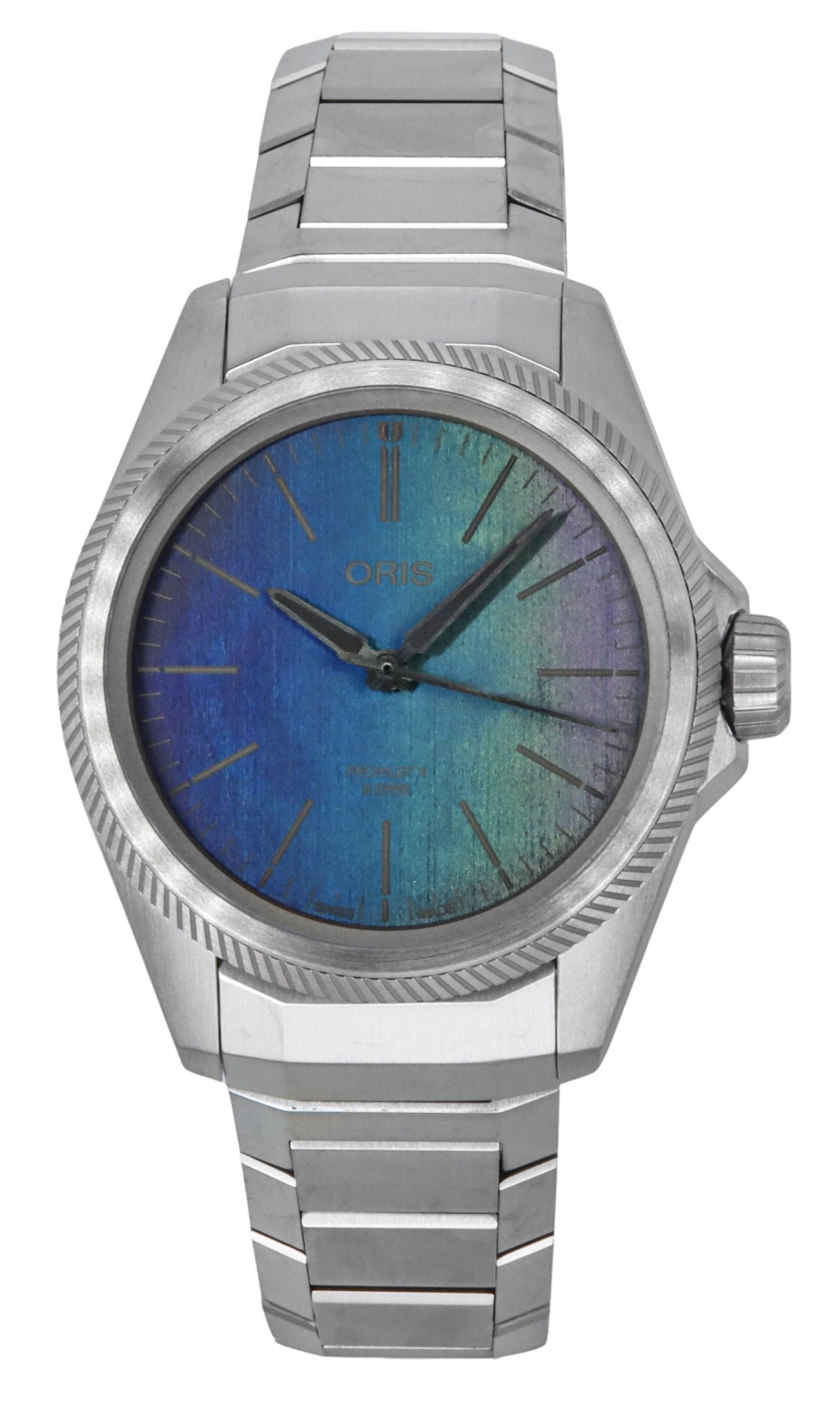 Oris ProPilot X Titanium Multicolor Dial Automatic 01 - 400 - 7778 - 7150 - 07 - 7 - 20 - 01TLC 100M Men's Watch - Prestige Stones