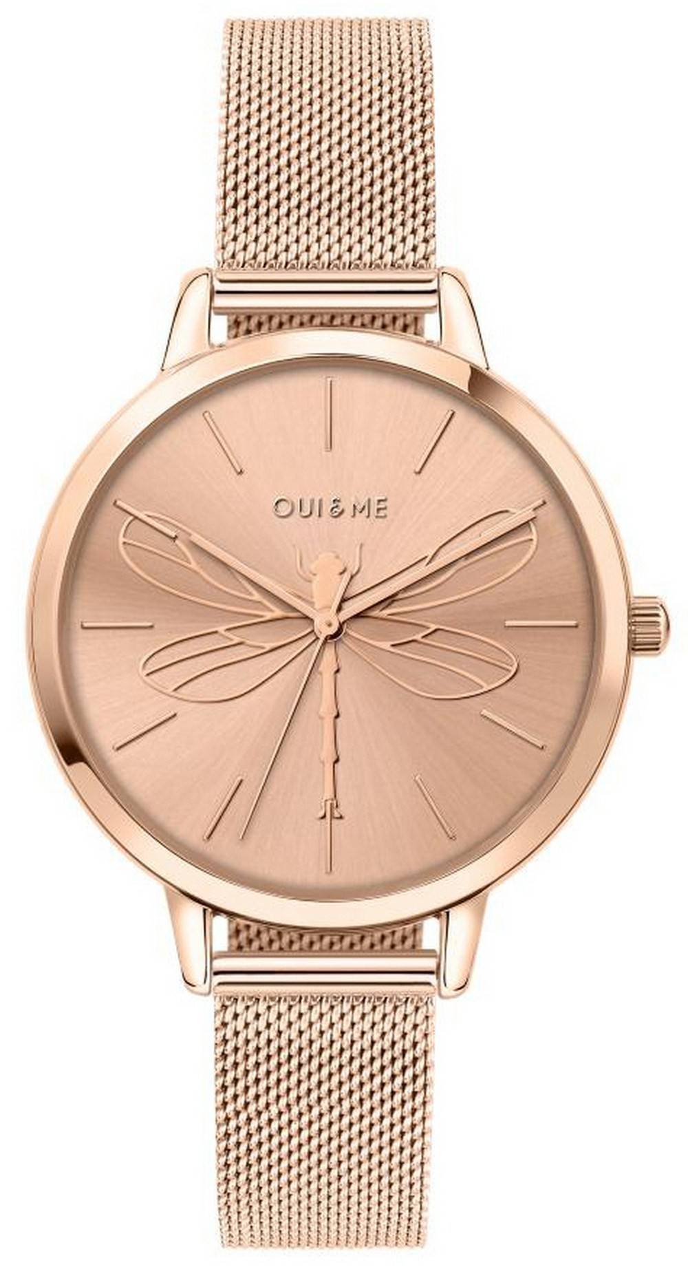Oui & Me Grande Amourette Rose Gold Tone Stainless Steel Quartz ME010035 Women's Watch - Prestige Stones