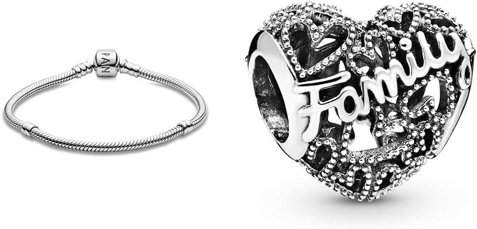 Pandora Family Heart Sterling Silver Charm 798571C00 For Women - Prestige Stones