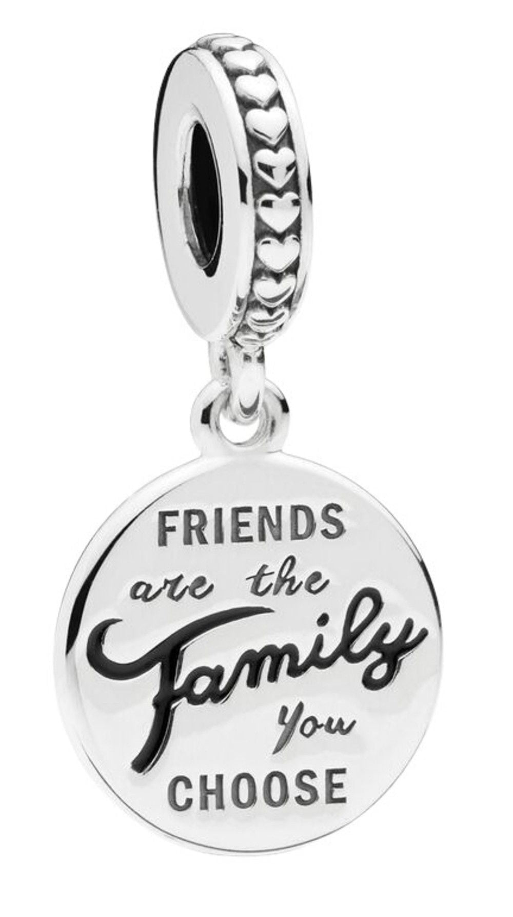 Pandora Friends Are Family Dangle Charm With Black Enamel 798124EN16 For Women - Prestige Stones