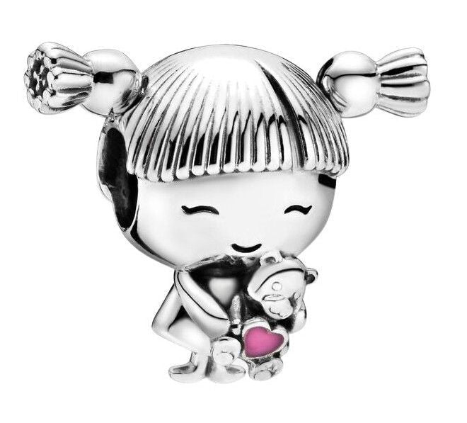 Pandora Little Girl Charm With Pink Enamel 798016EN160 For Women - Prestige Stones