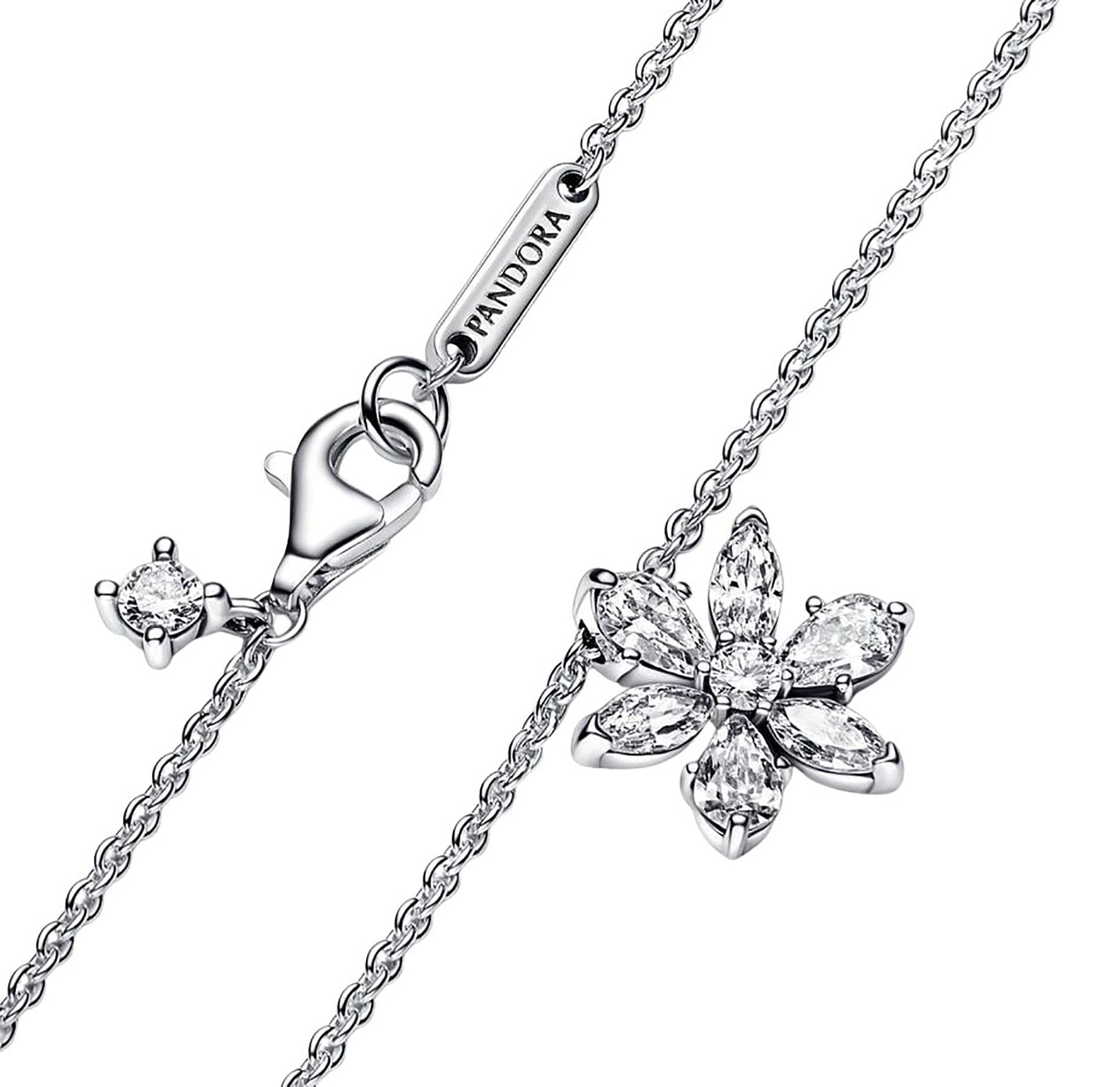 Pandora Sparkling Herbarium Cluster Pendant Necklace 392387C01 - 45 For Women - Prestige Stones