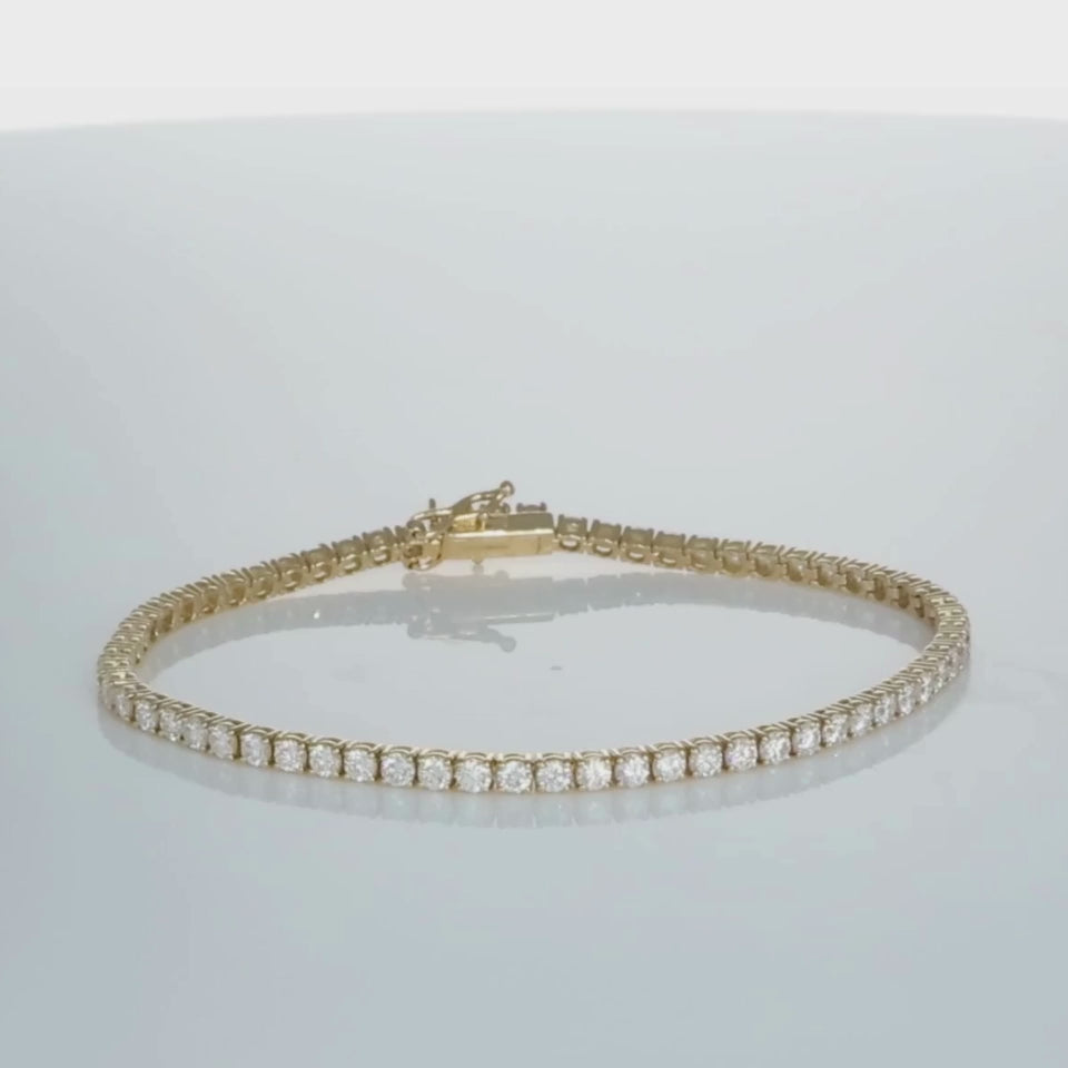 Laboratory Grown Diamond Tennis Bracelet -  2.00ct to 15.00ct - Custom Made
