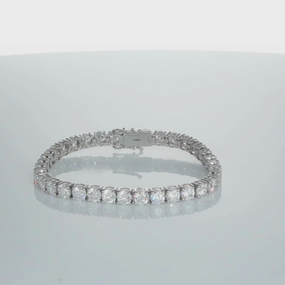 Laboratory Grown Diamond Tennis Bracelet -  2.00ct to 15.00ct - Custom Made