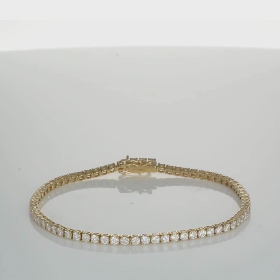 Laboratory Grown Diamond Tennis Bracelet -  2.00ct to 15.00ct - Custom Made