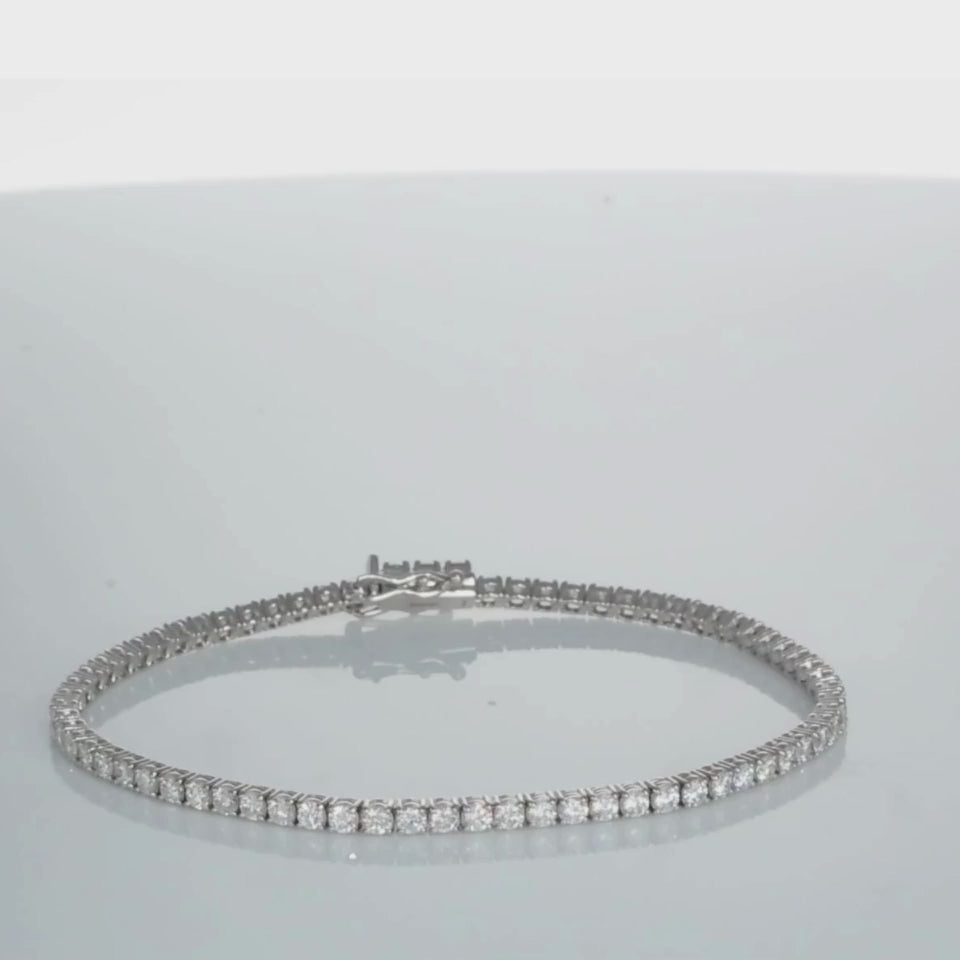 Laboratory Grown Diamond Tennis Bracelet -  2.00ct to 15.00ct - Custom Made