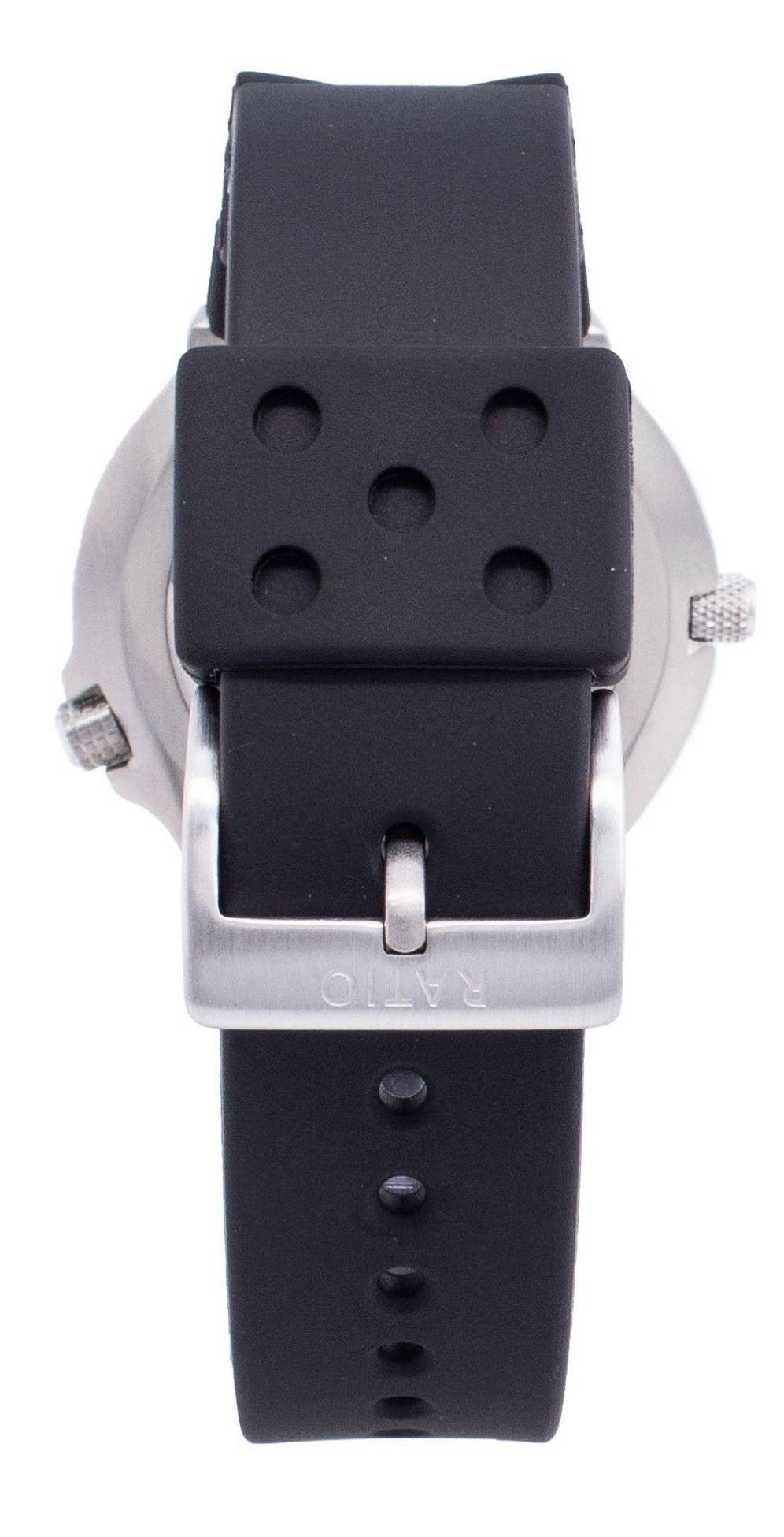 Ratio 2nd Generation Free Diver Helium - Safe Quartz 1038EF102V - BLU - V02 1000M Men's Watch - Prestige Stones